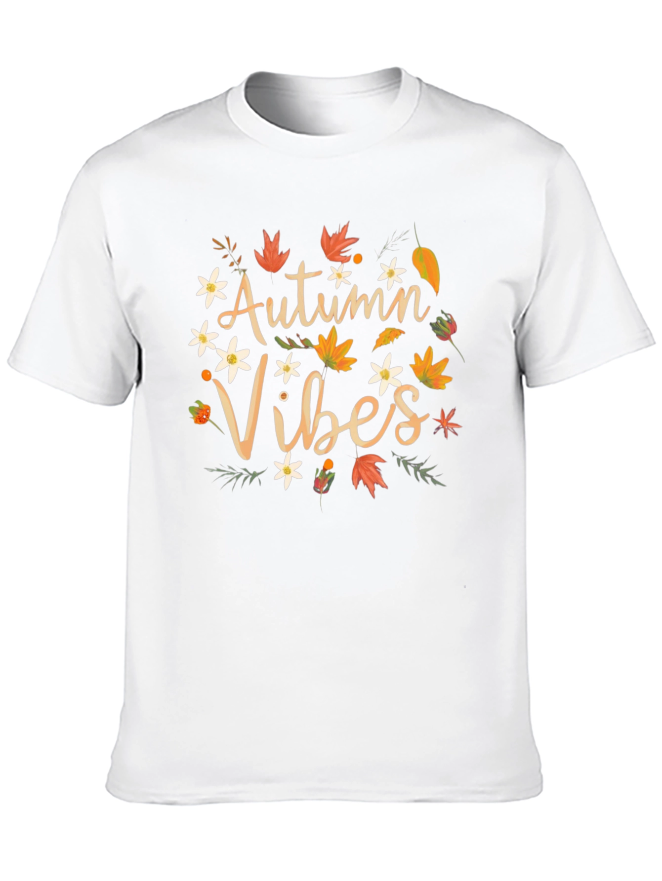 Autumn Vibes Graphic Tee - Fall Season Shirt