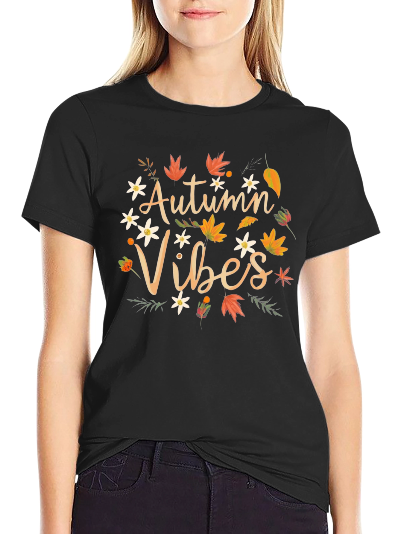 Autumn Vibes Graphic Tee - Fall Season Shirt