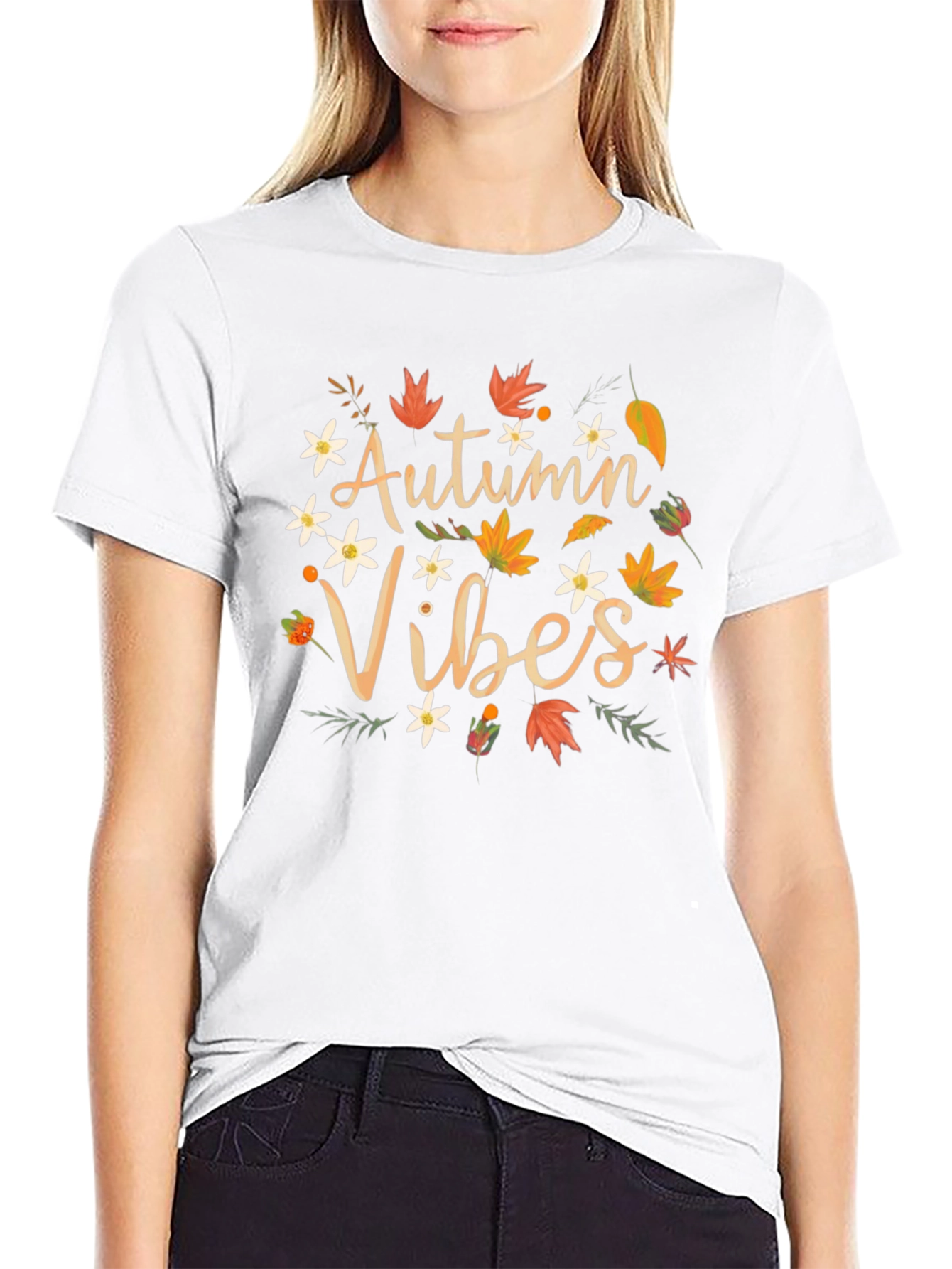 Autumn Vibes Graphic Tee - Fall Season Shirt