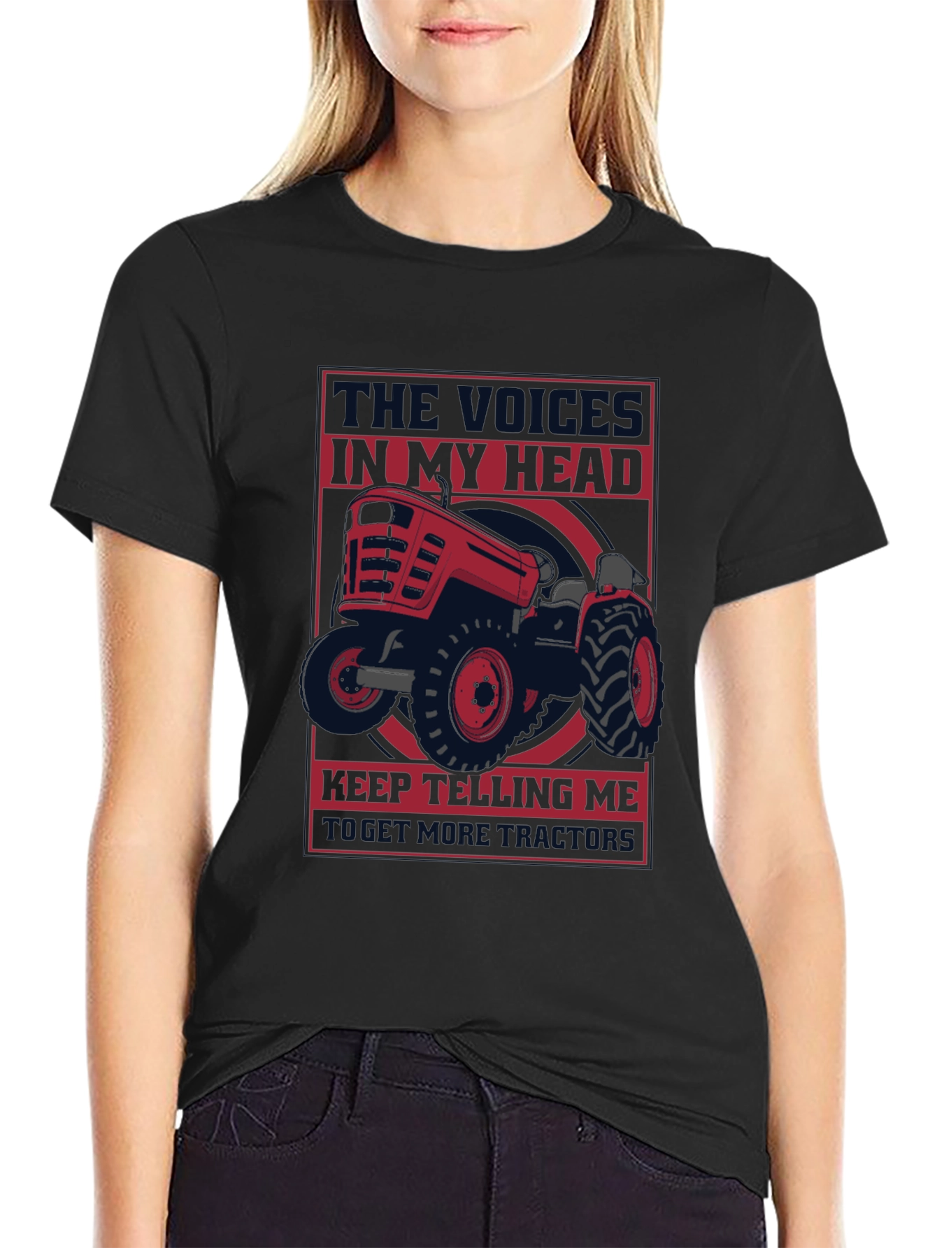 Voices in My Head Tractor T-Shirt