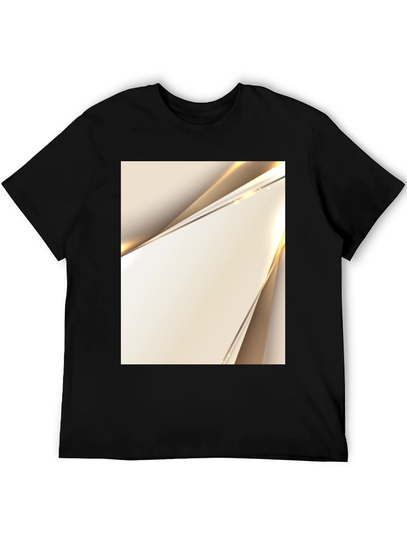 Modern Abstract Art Black T-Shirt