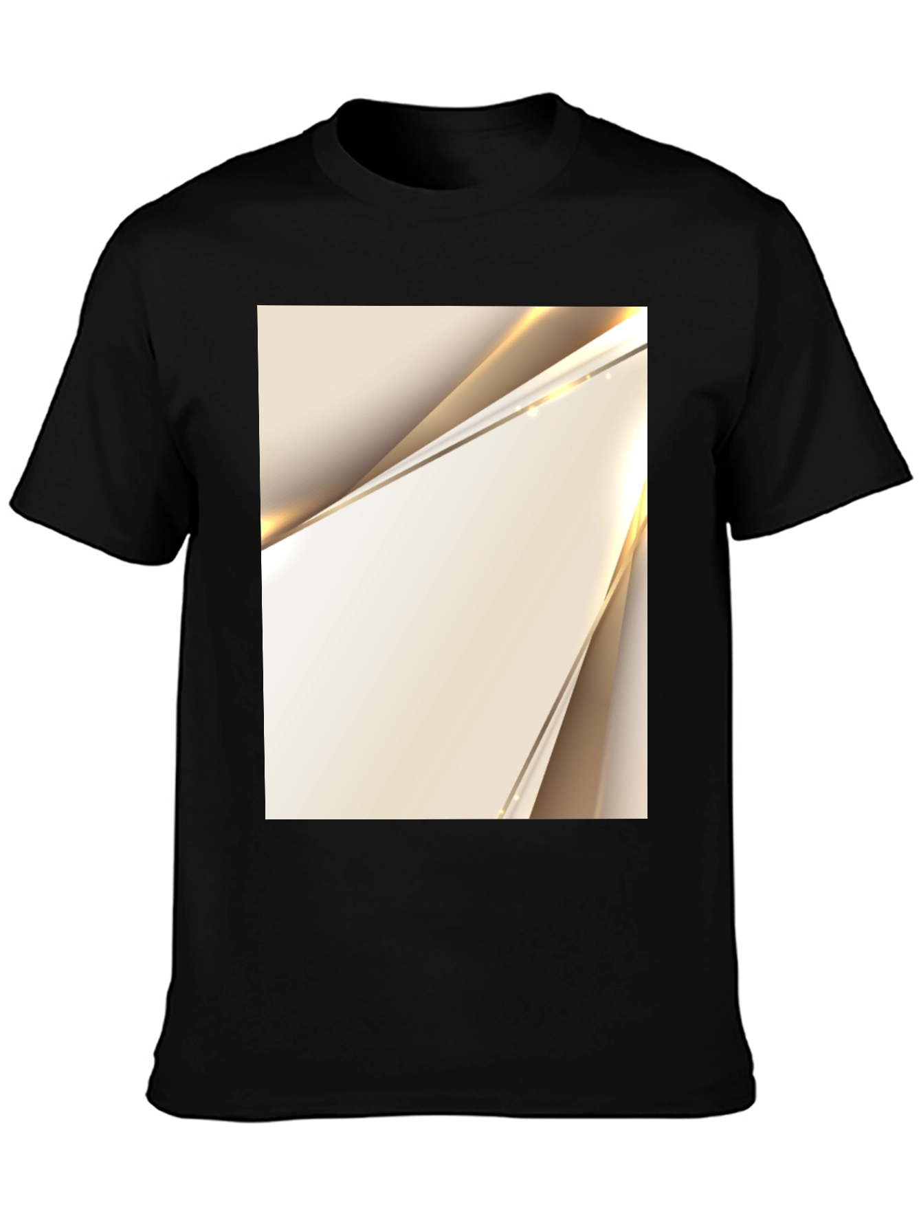 Modern Abstract Art Black T-Shirt
