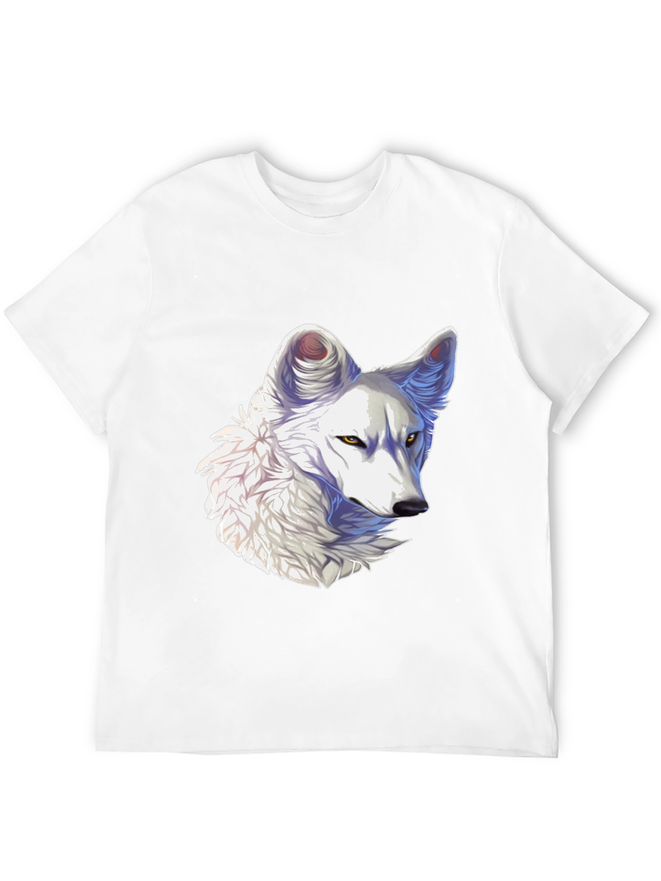 Arctic Wolf Graphic Tee - Black Cotton Blend