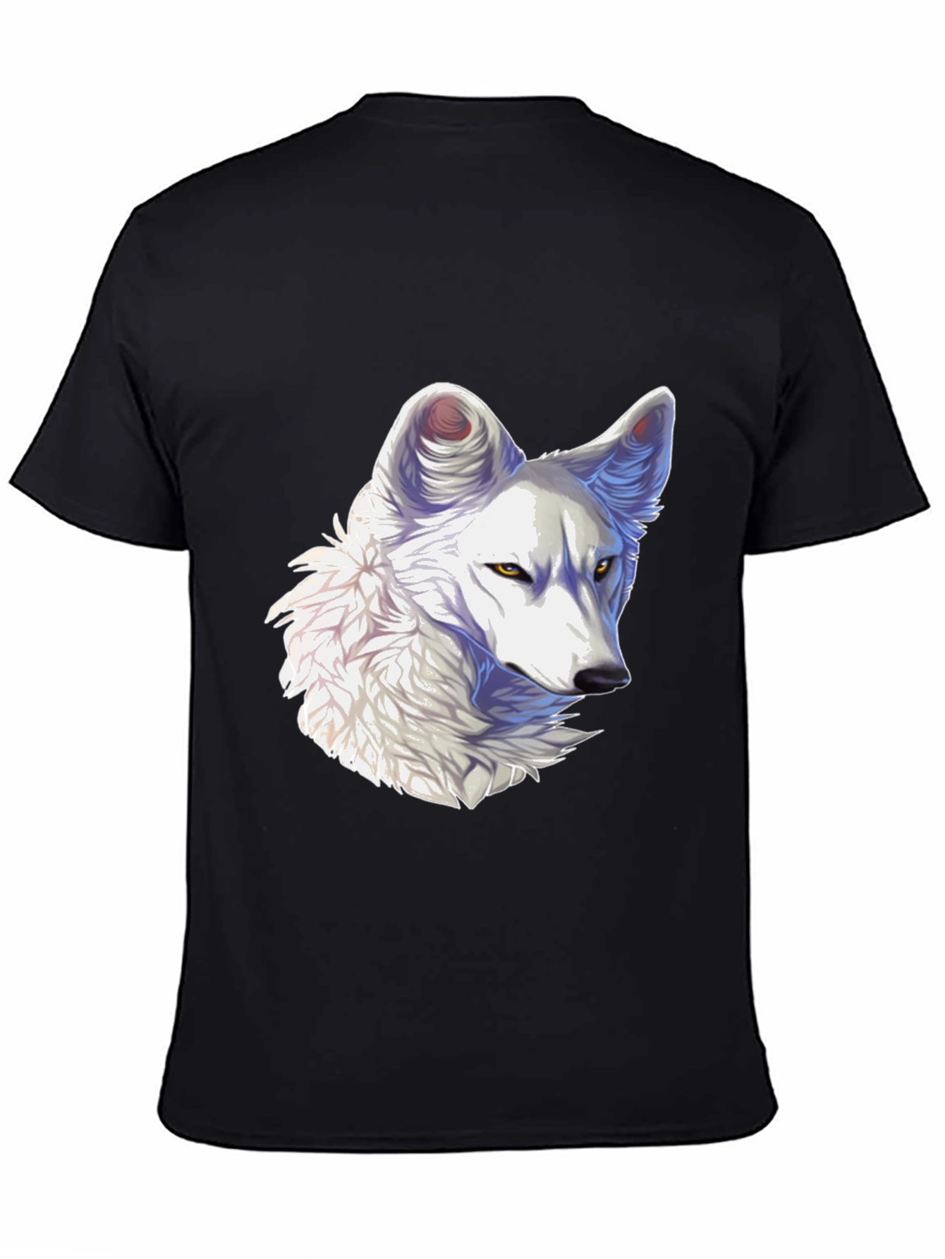 Arctic Wolf Graphic Tee - Black Cotton Blend