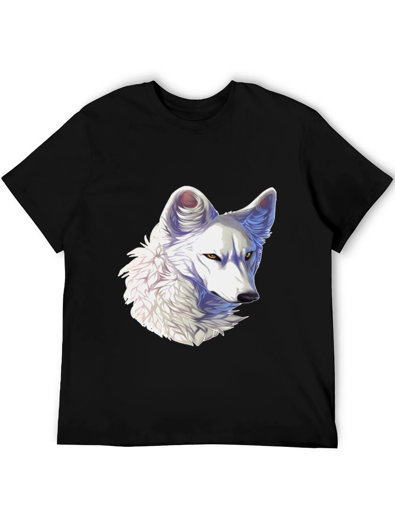Arctic Wolf Graphic Tee - Black Cotton Blend