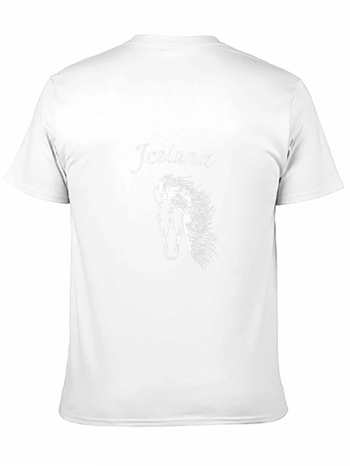 Icelandic Horse Graphic Tee - Stylish Black T-Shirt