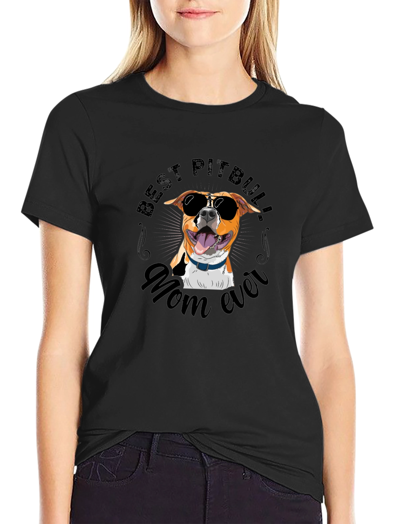 Best Pitbull Mom Ever T-Shirt