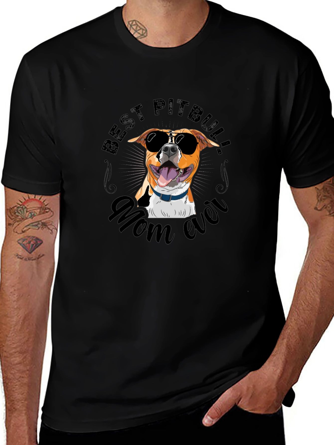 Best Pitbull Mom Ever T-Shirt