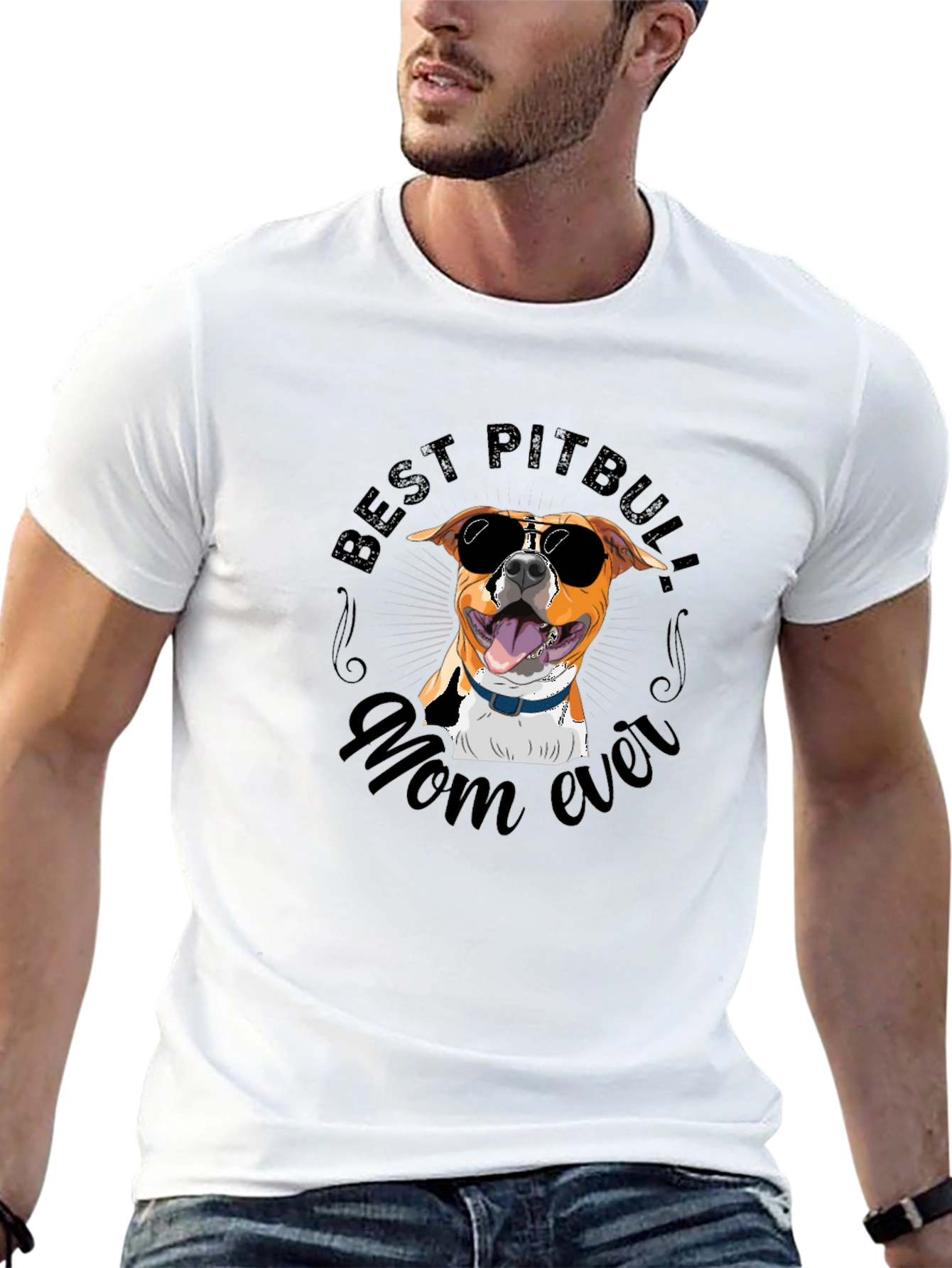 Best Pitbull Mom Ever T-Shirt