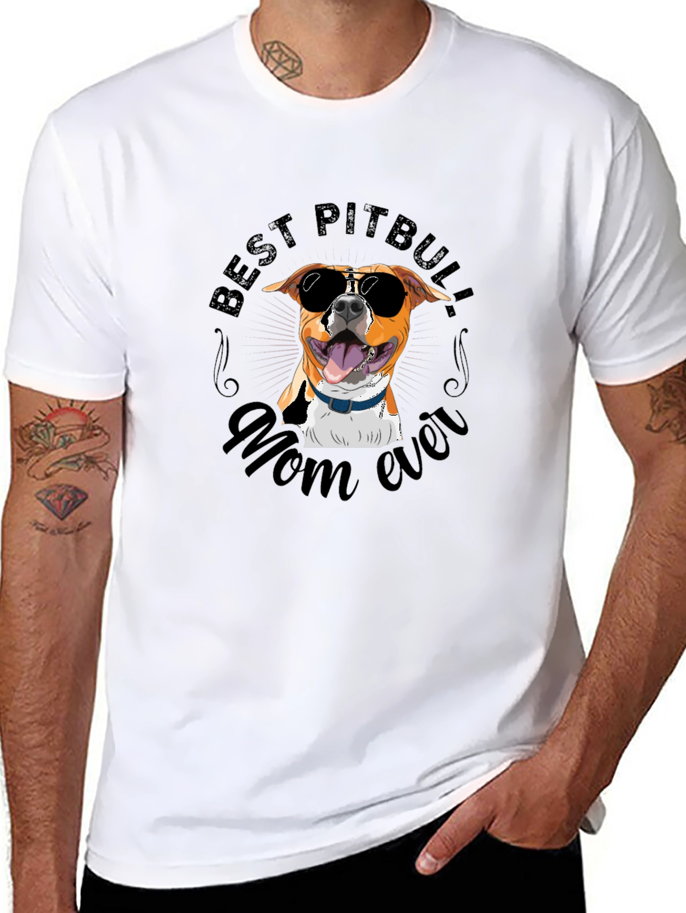 Best Pitbull Mom Ever T-Shirt