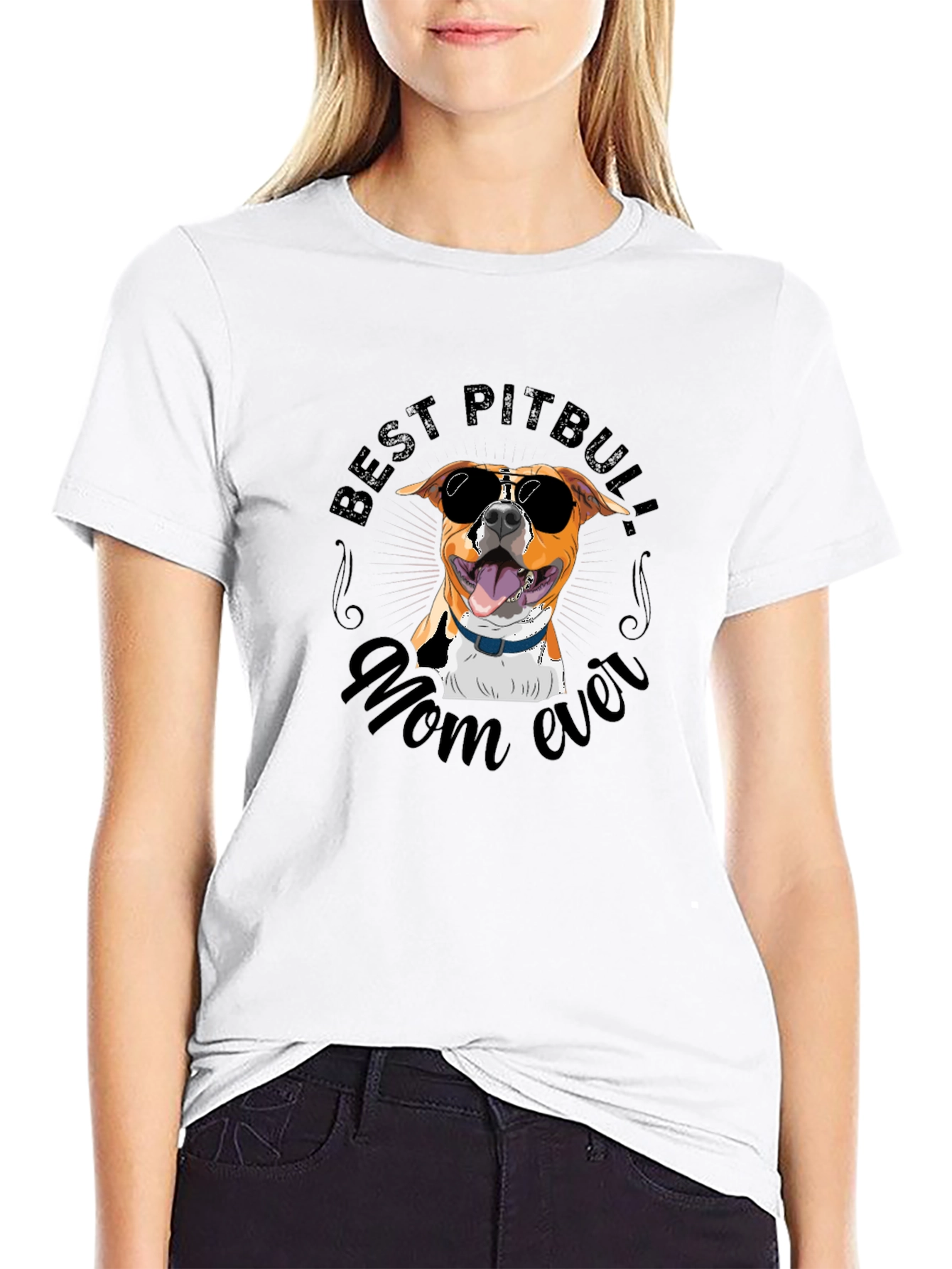 Best Pitbull Mom Ever T-Shirt