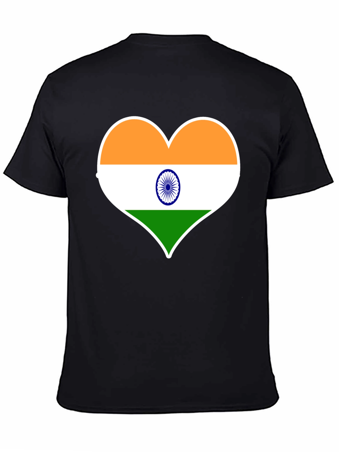 India Flag Heart T-Shirt - Show Your Patriotism!