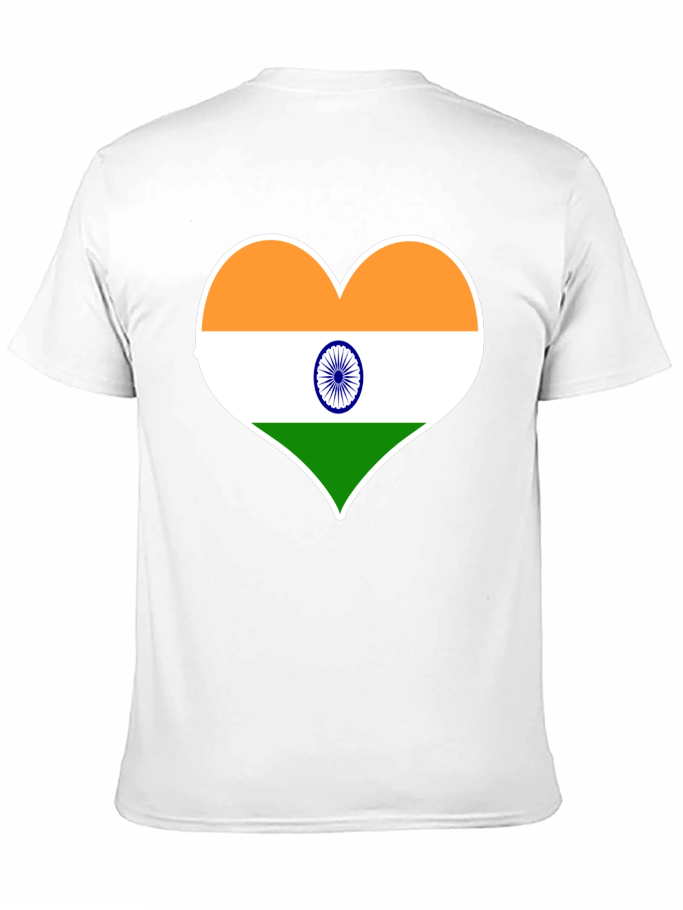 India Flag Heart T-Shirt - Show Your Patriotism!