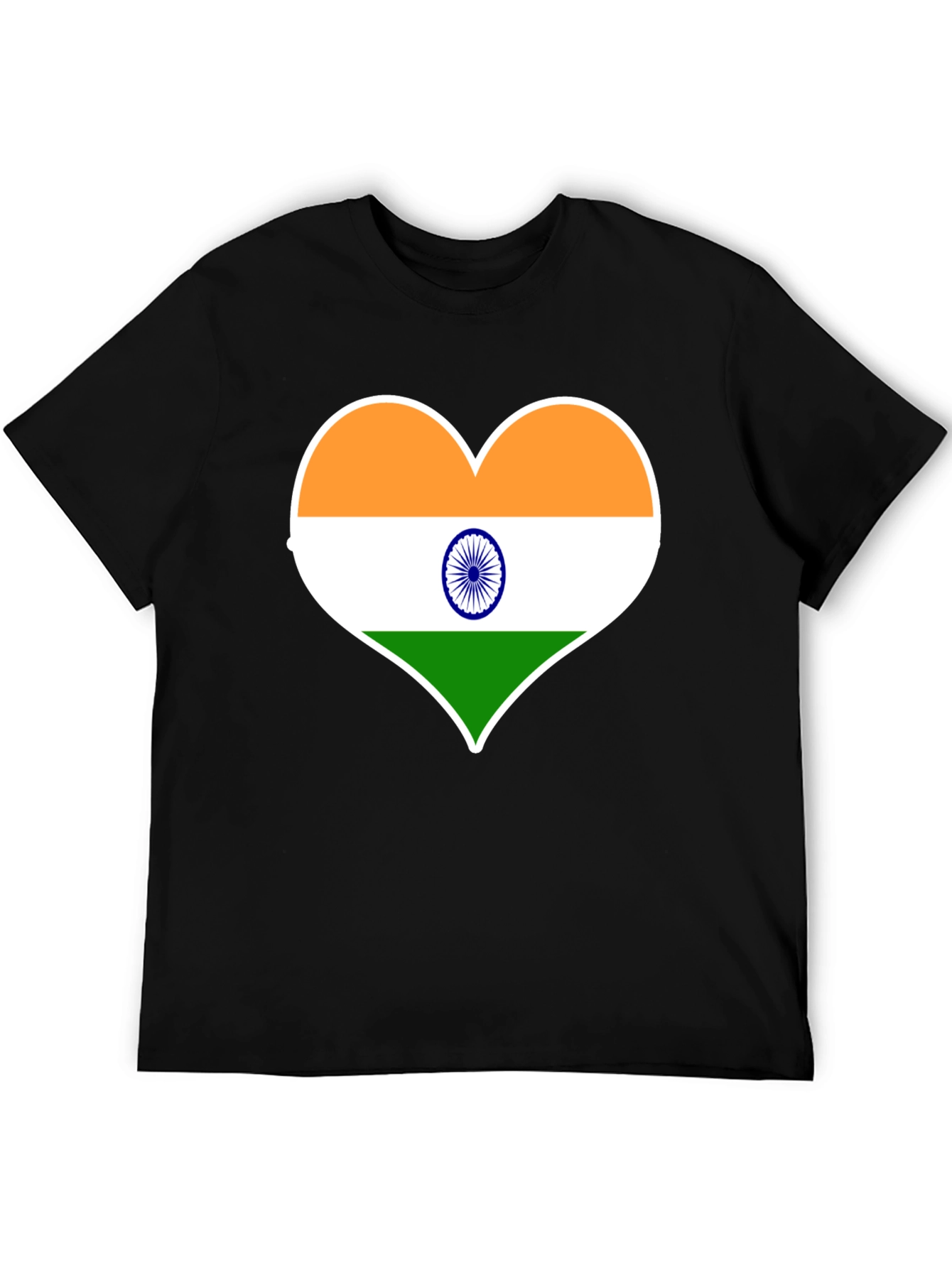 India Flag Heart T-Shirt - Show Your Patriotism!