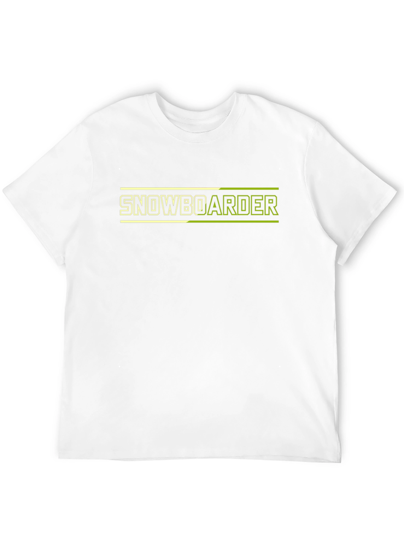 Snowboarder Graphic Tee - Black Cotton Blend T-Shirt