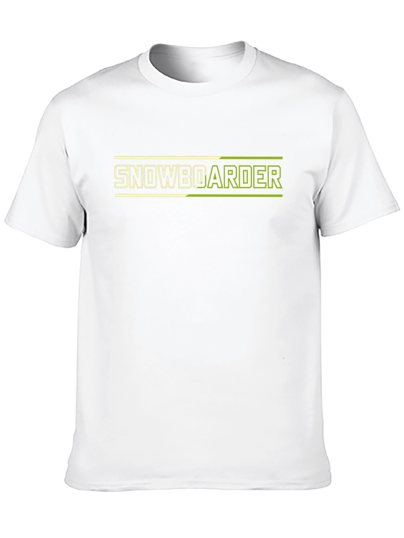 Snowboarder Graphic Tee - Black Cotton Blend T-Shirt