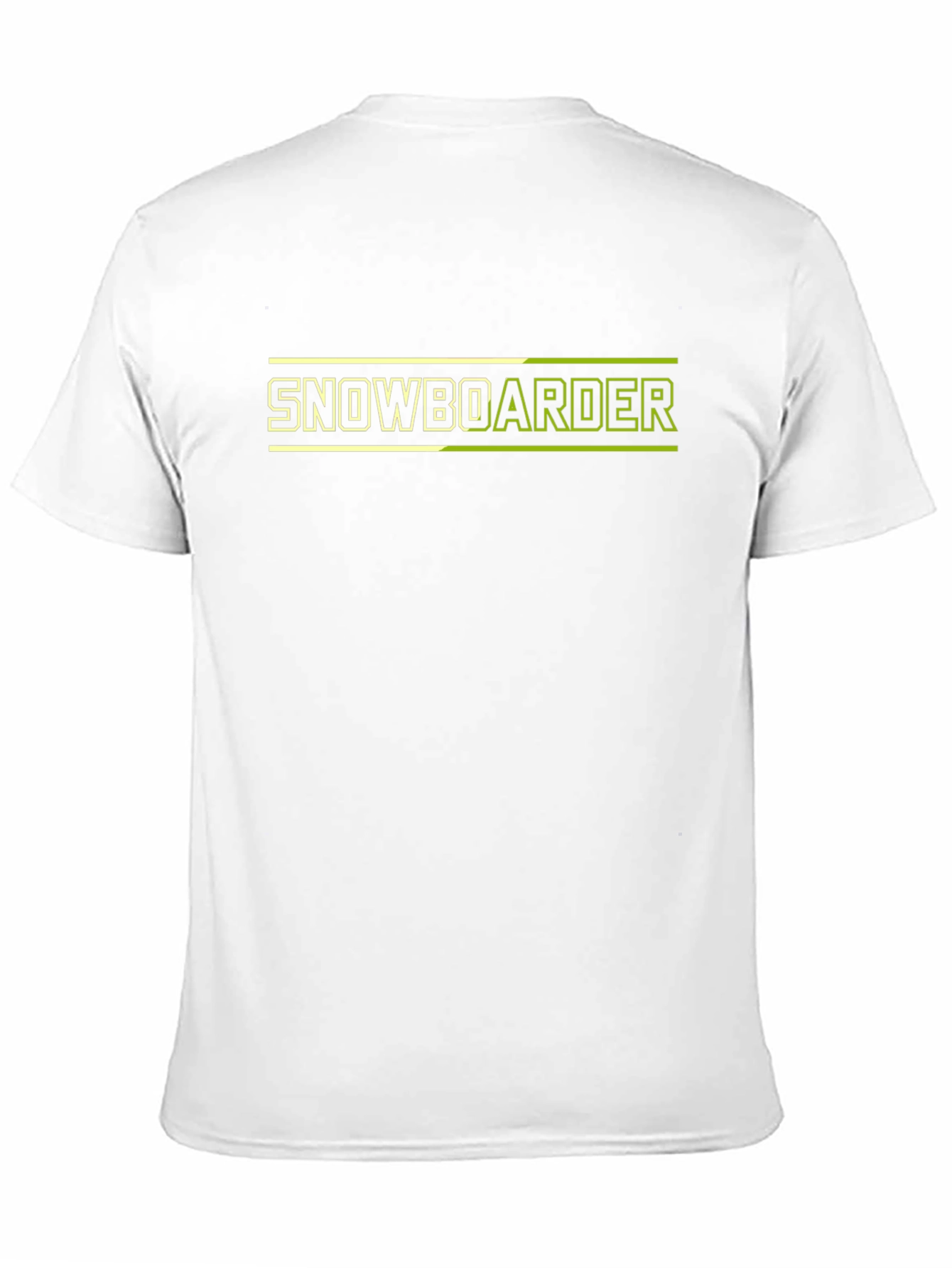 Snowboarder Graphic Tee - Black Cotton Blend T-Shirt