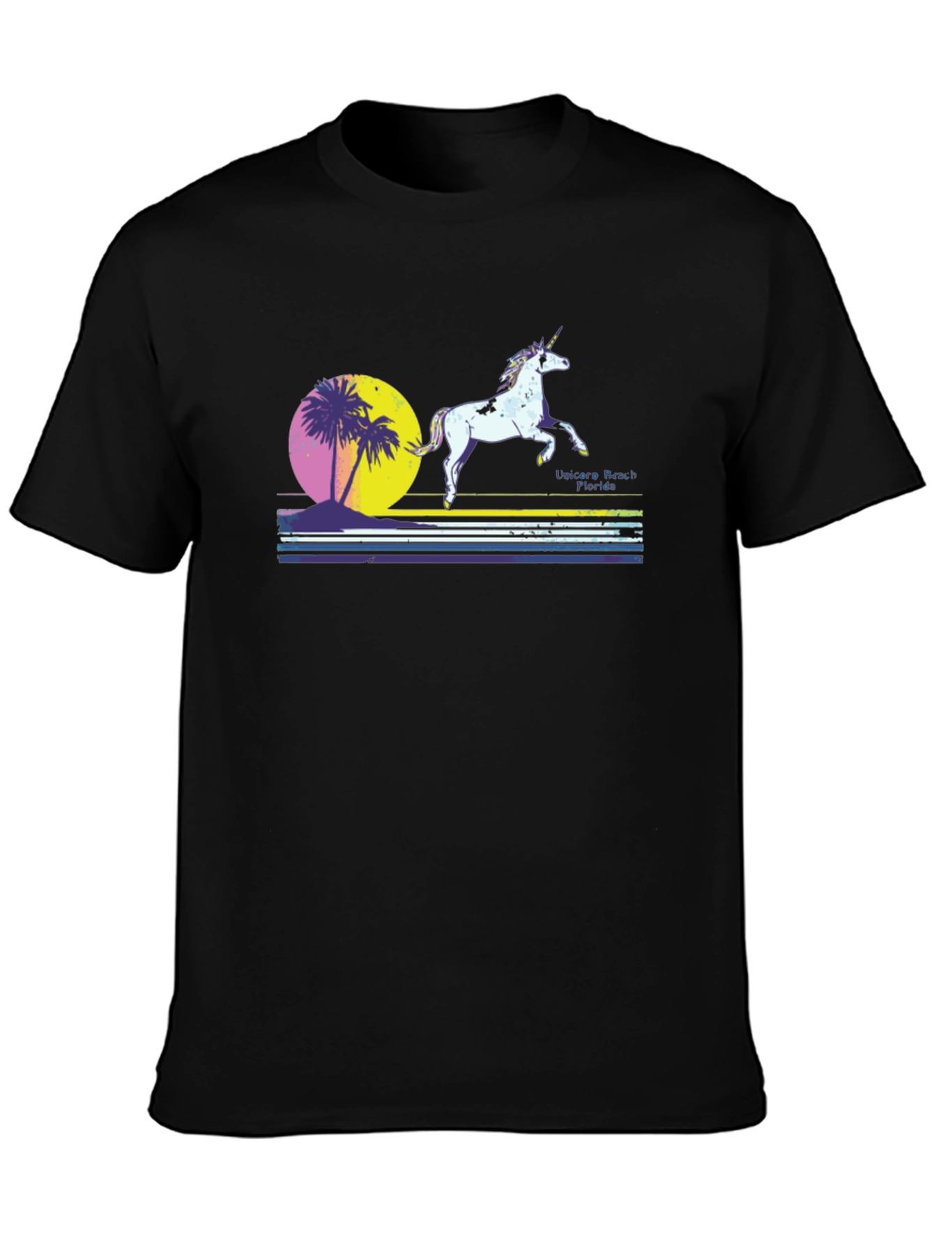 Unicorn Beach Retro T-Shirt