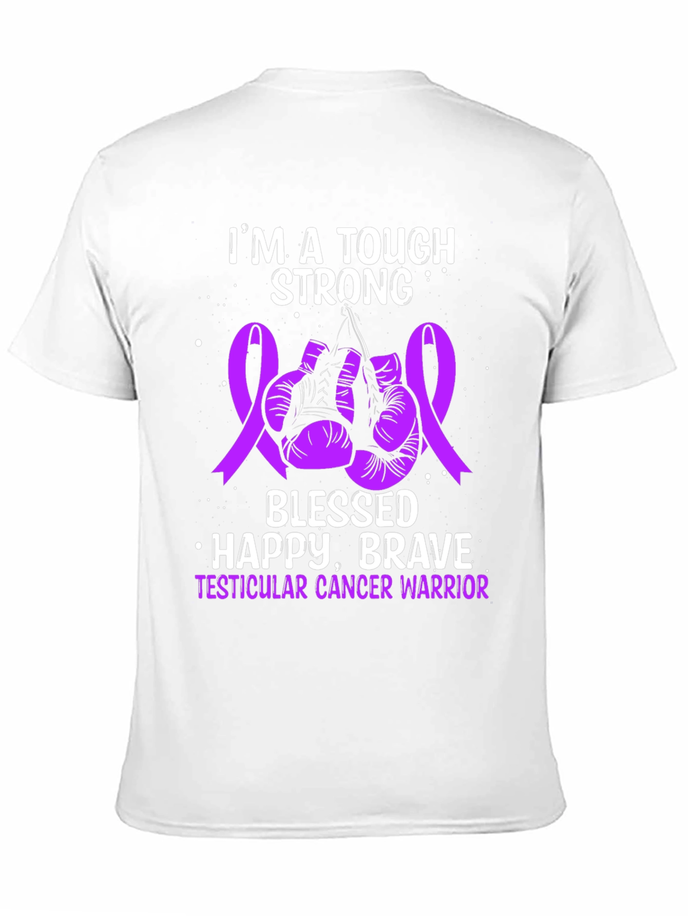 Tough Strong Testicular Cancer Warrior T-Shirt