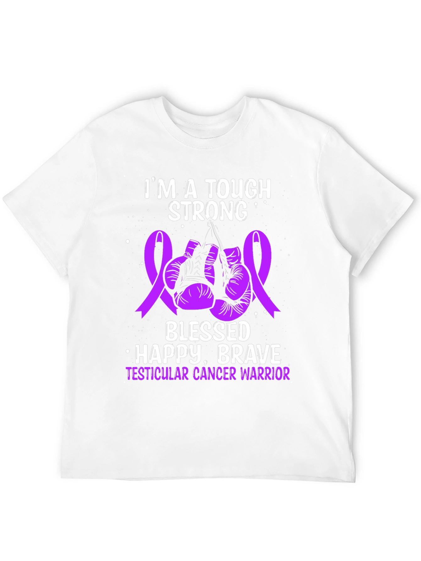 Tough Strong Testicular Cancer Warrior T-Shirt