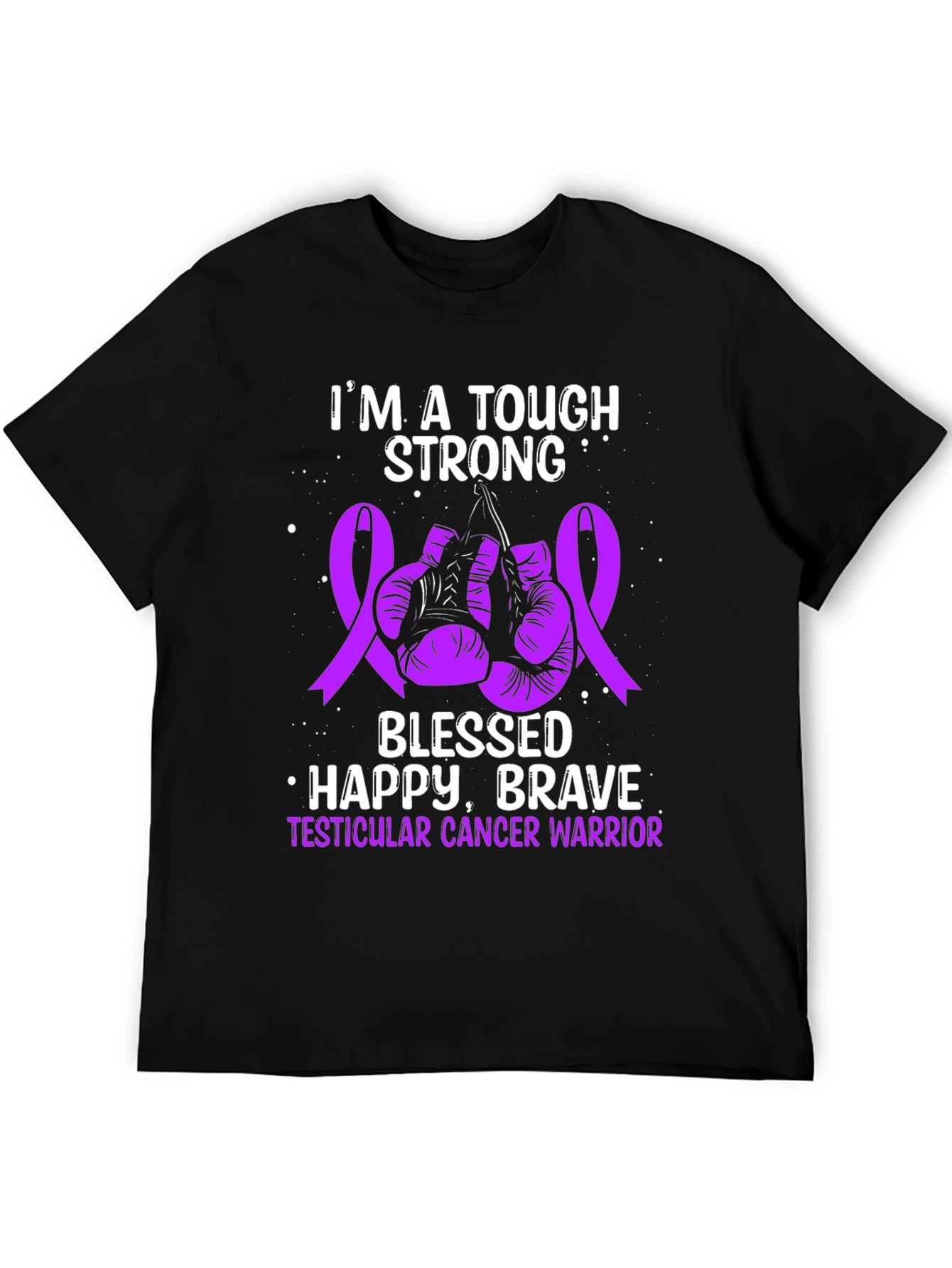 Tough Strong Testicular Cancer Warrior T-Shirt