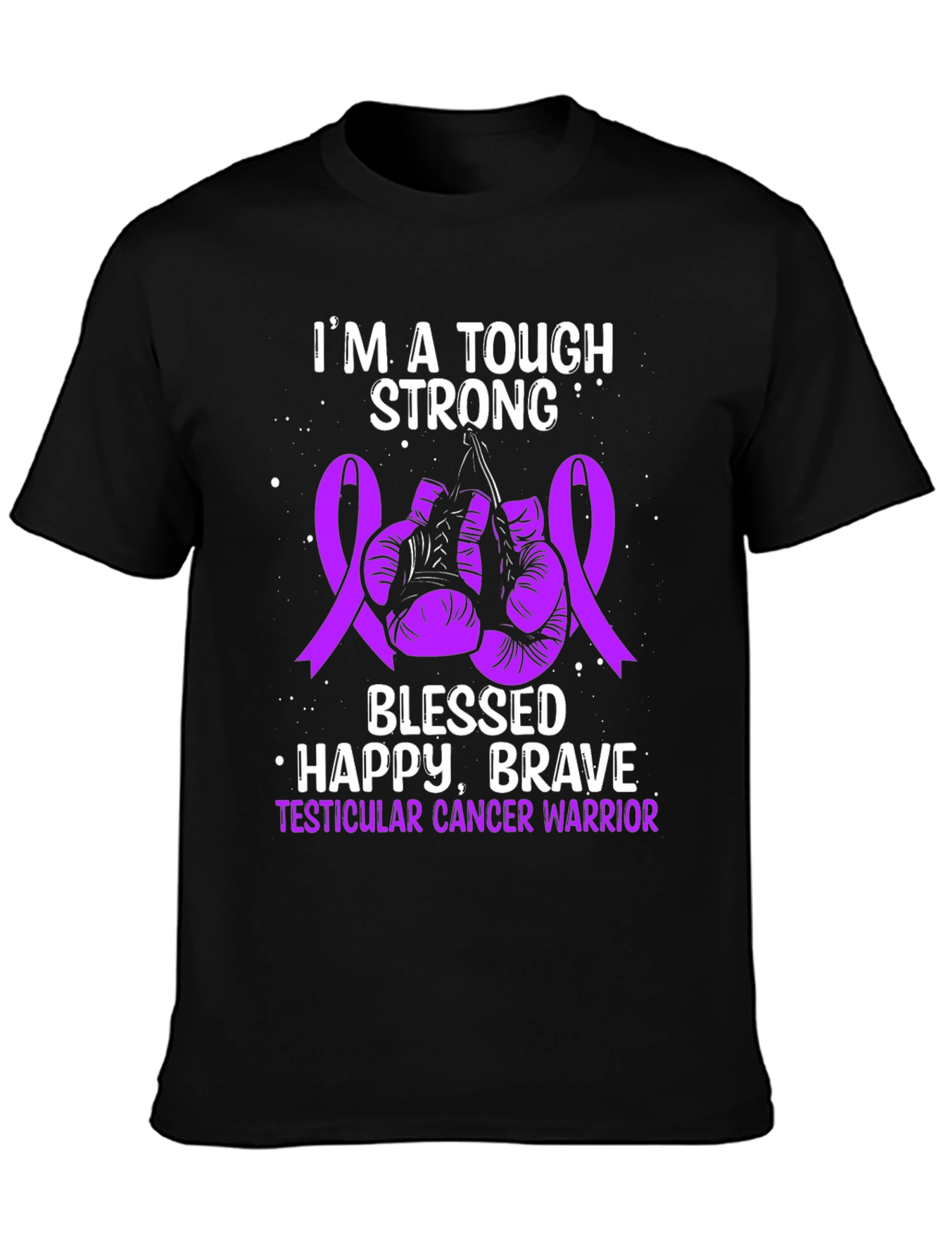Tough Strong Testicular Cancer Warrior T-Shirt