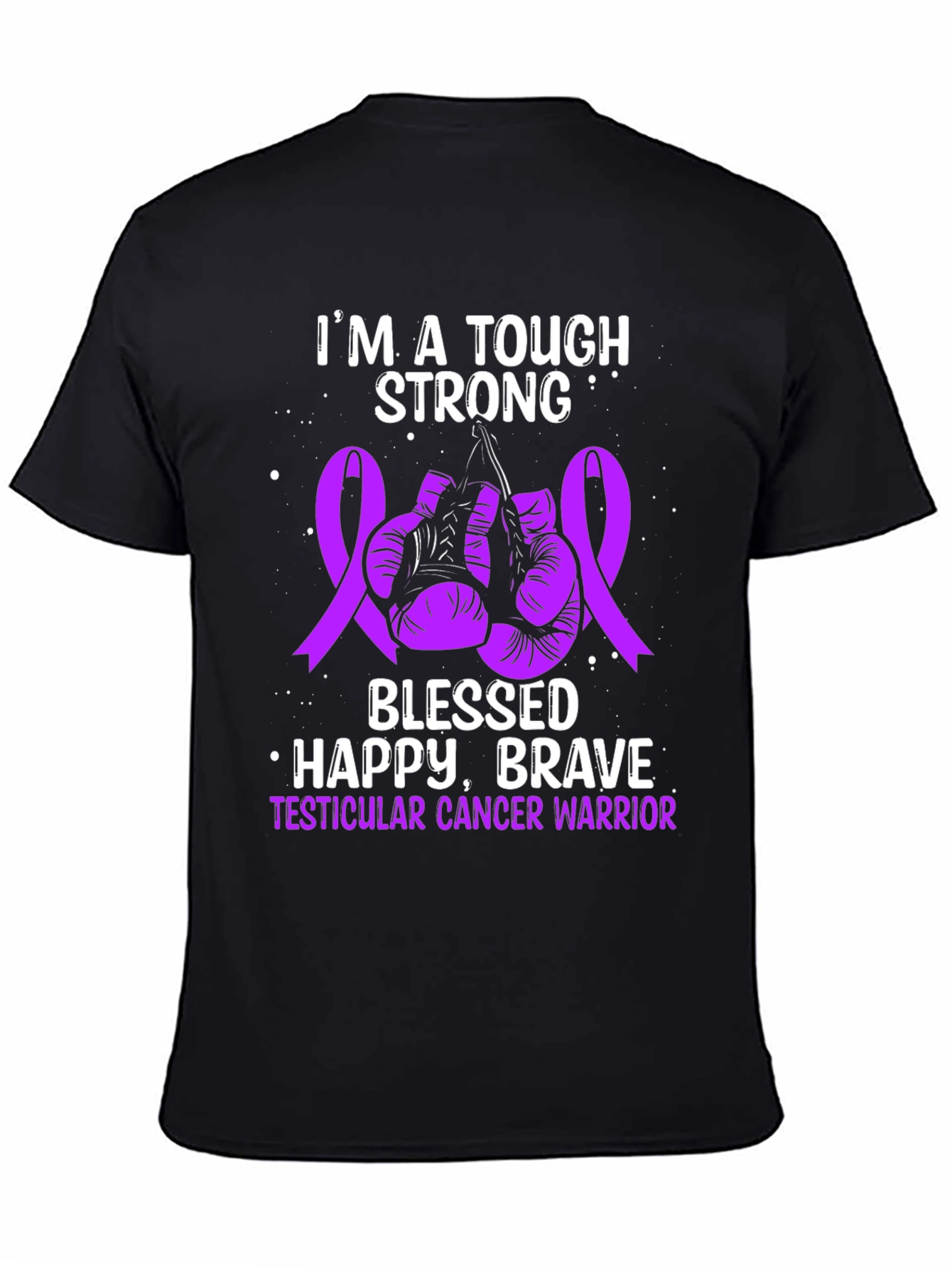 Tough Strong Testicular Cancer Warrior T-Shirt