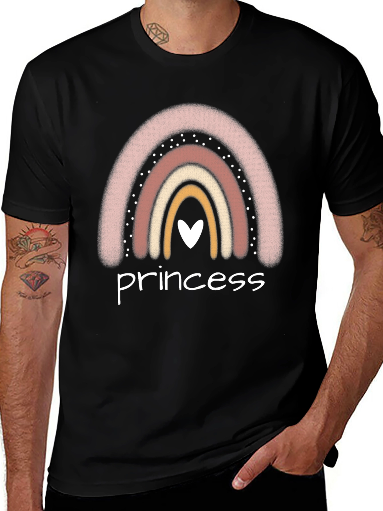 Princess Rainbow Heart T-Shirt