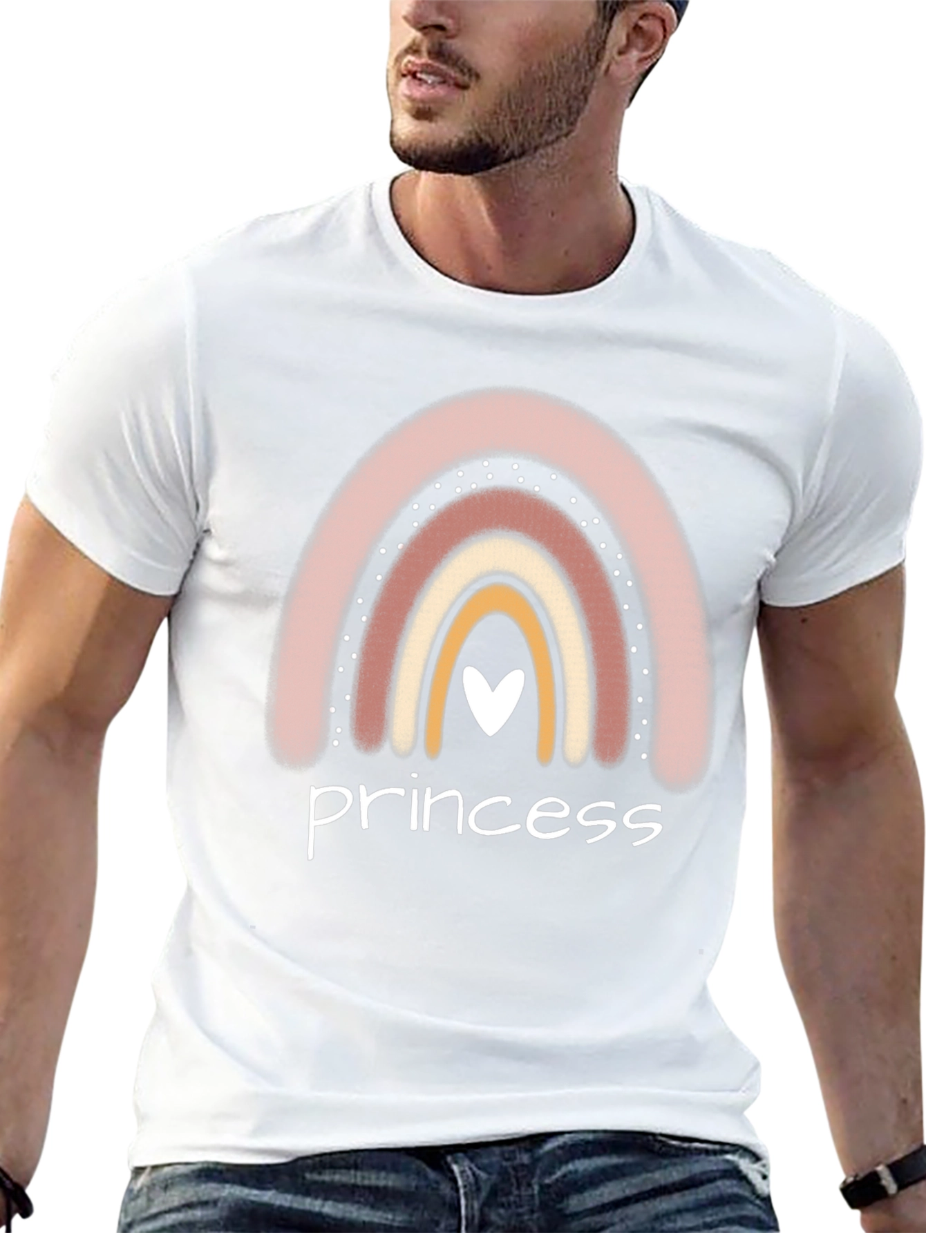 Princess Rainbow Heart T-Shirt
