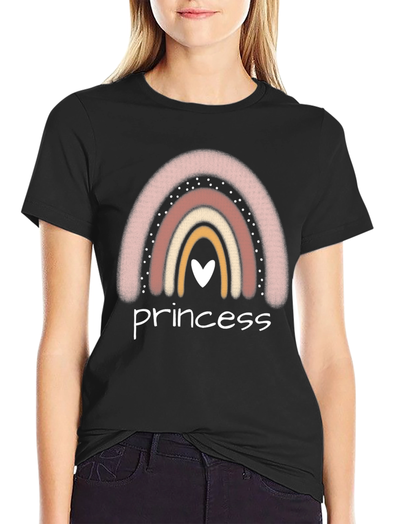 Princess Rainbow Heart T-Shirt