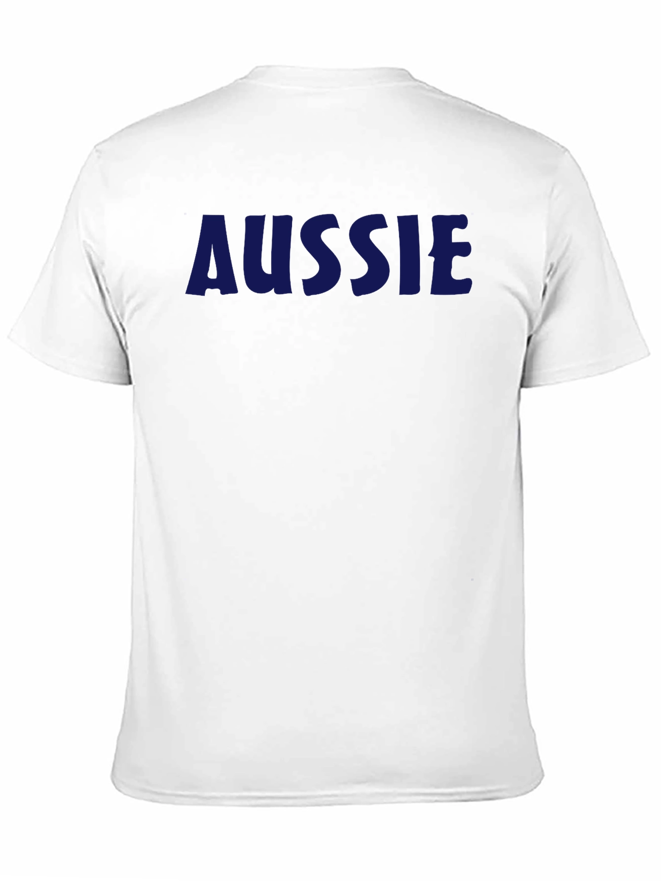Aussie T-Shirt - Navy Blue Text
