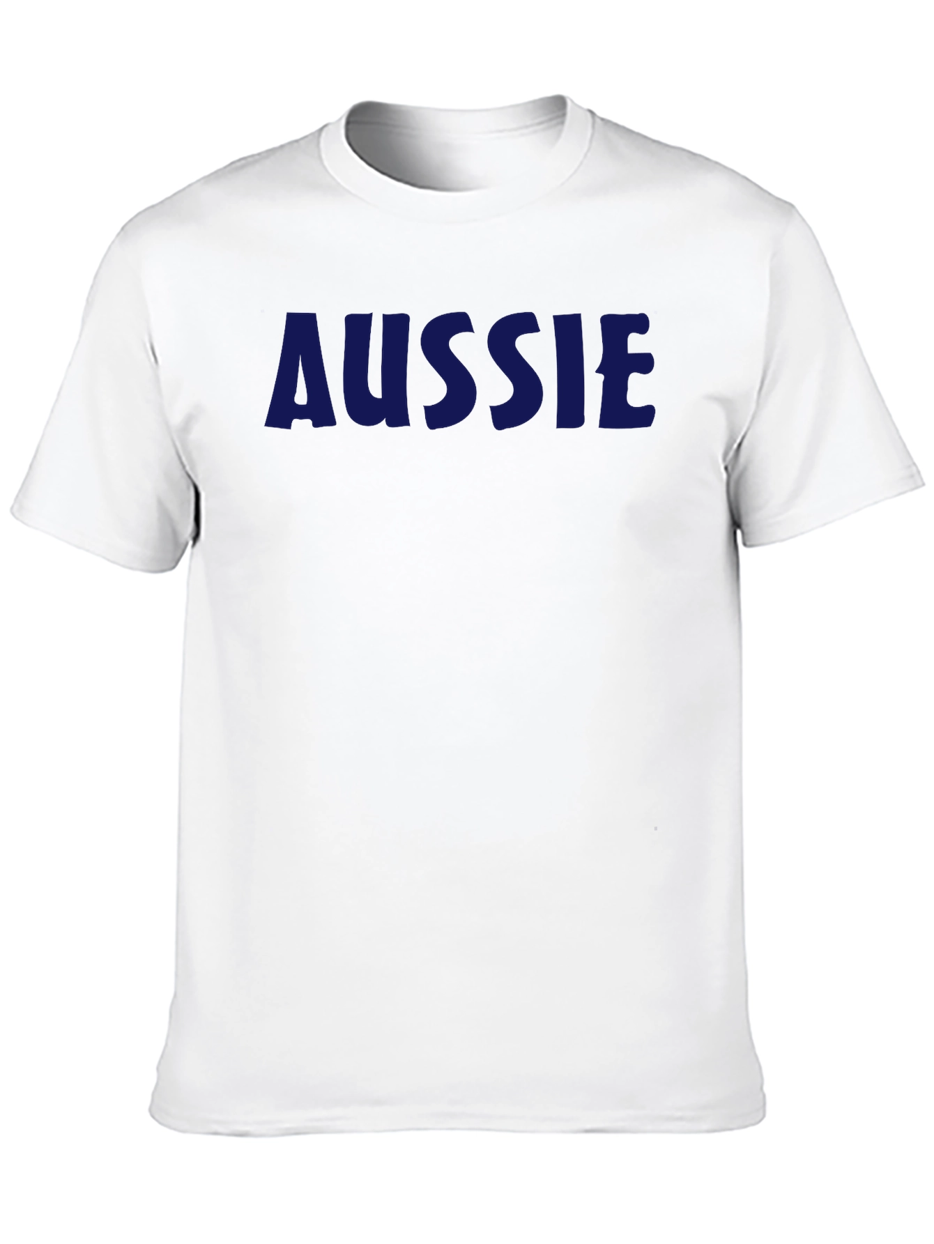 Aussie T-Shirt - Navy Blue Text