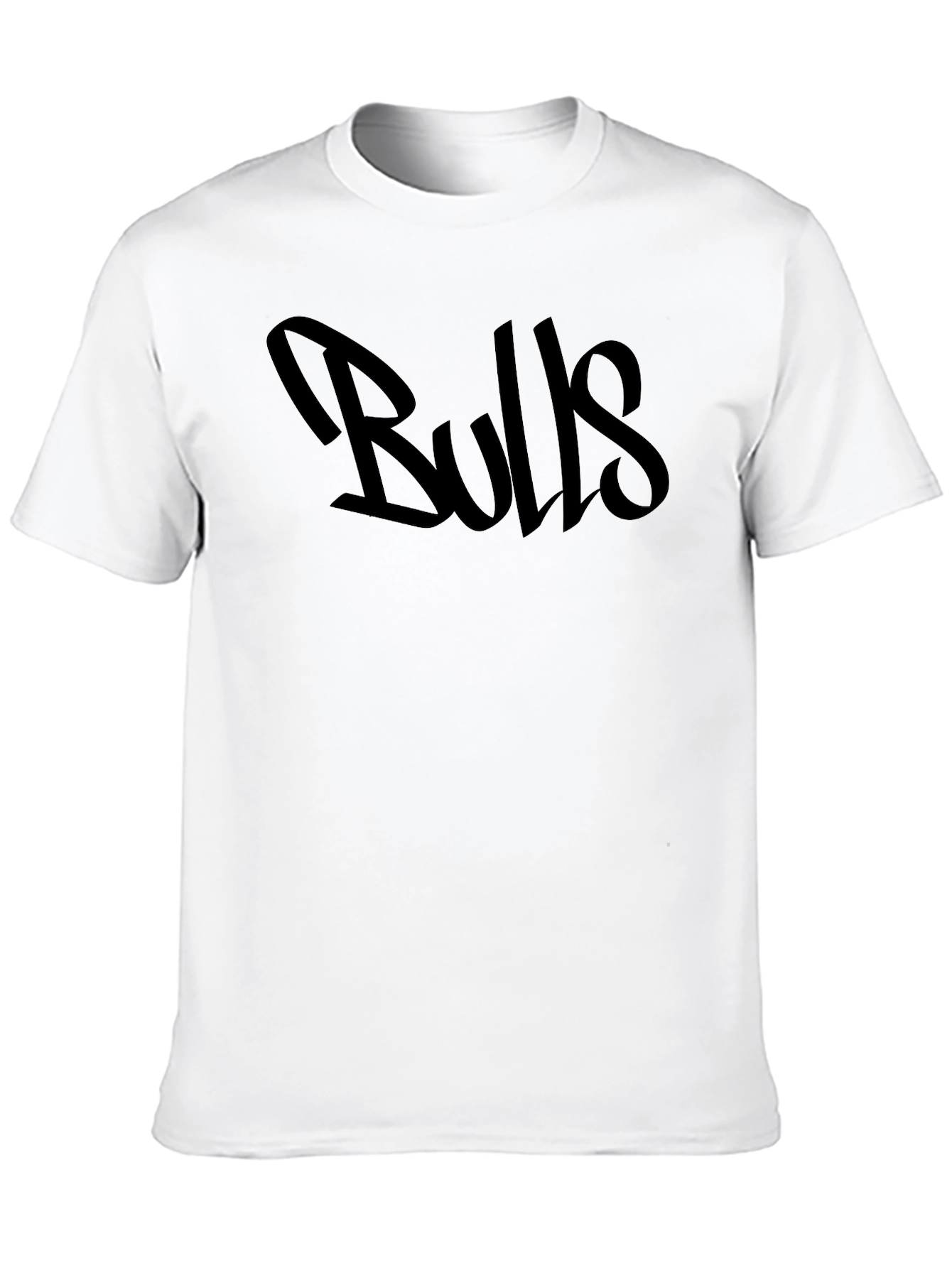 Black Bulls Graphic Crew Neck T-Shirt