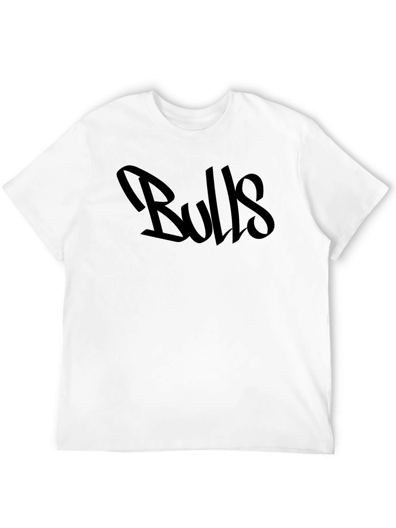 Black Bulls Graphic Crew Neck T-Shirt