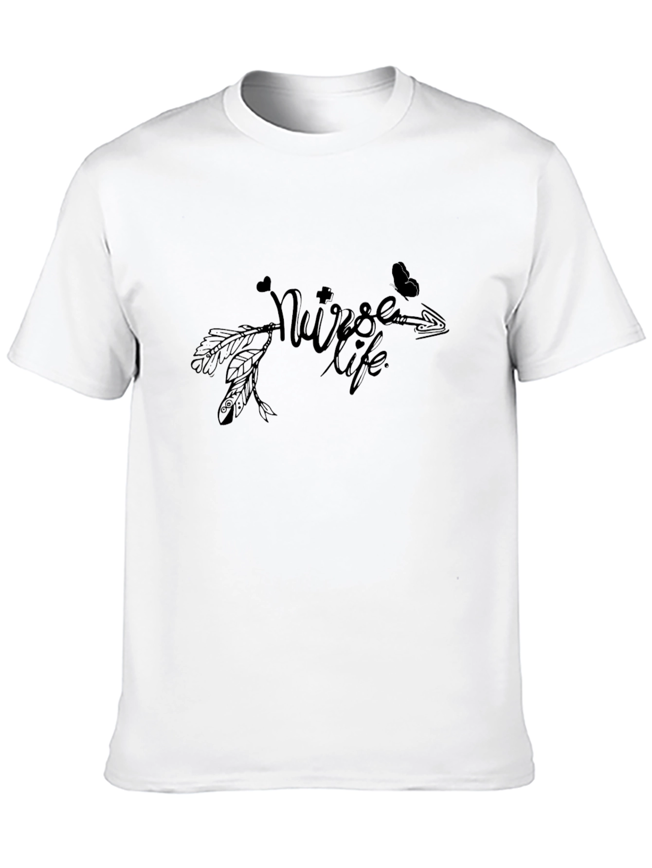 Nurse Life T-Shirt - Heart and Arrow Design