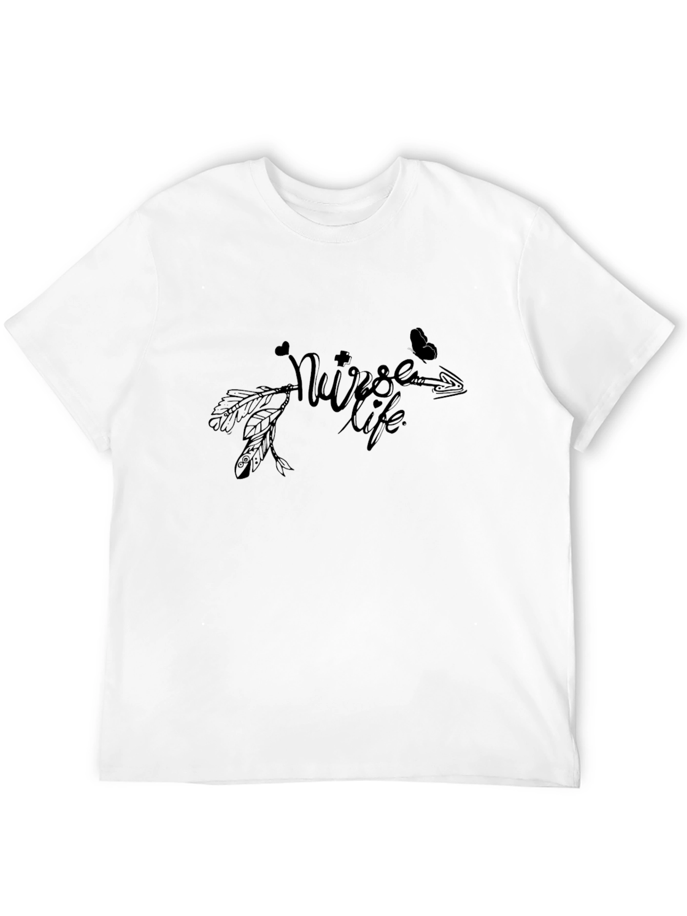 Nurse Life T-Shirt - Heart and Arrow Design