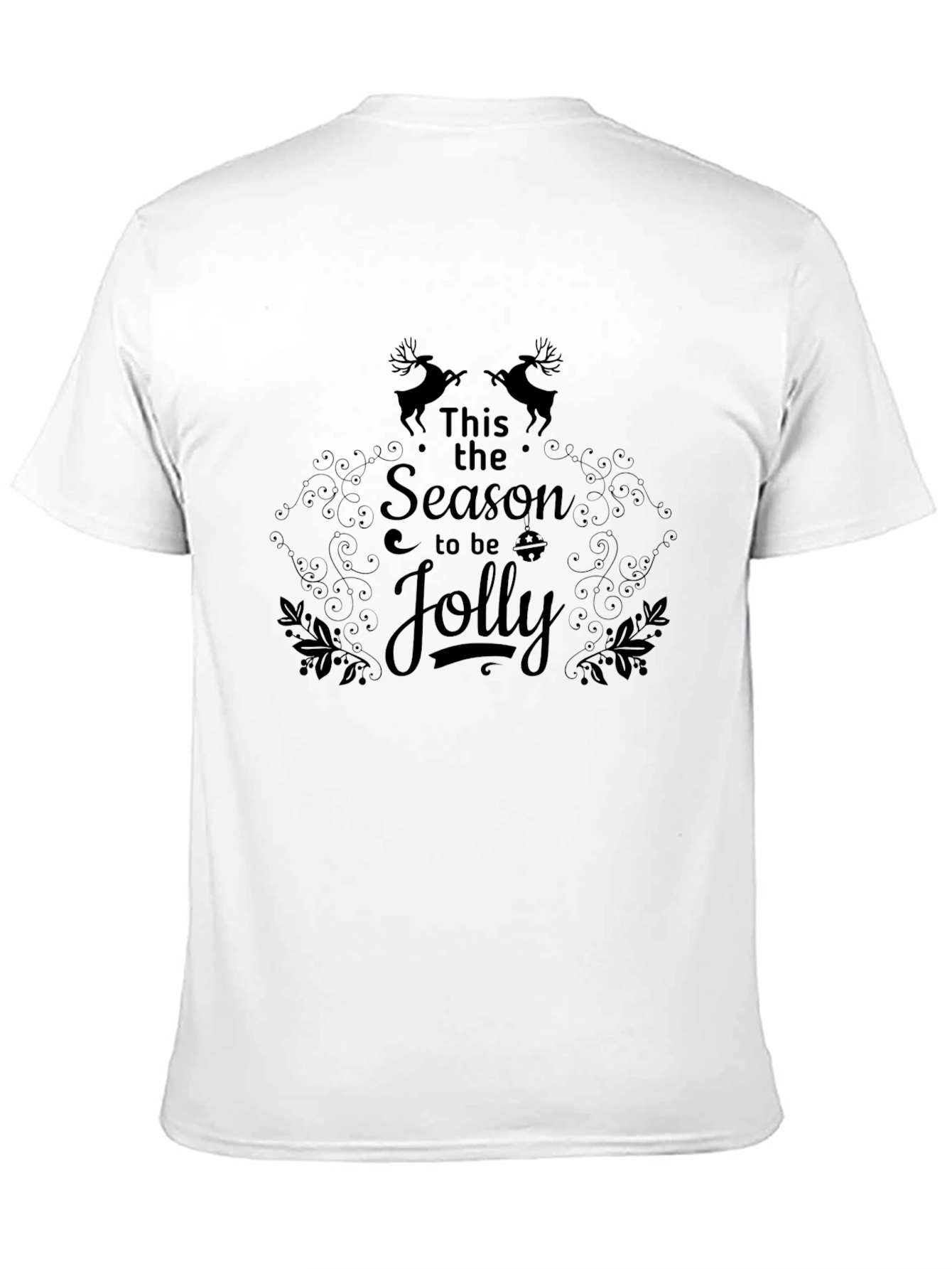 This the Season to be Jolly Black Graphic Tee