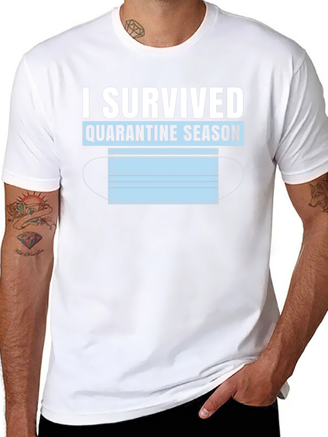 I Survived Quarantine Season Black T-Shirt