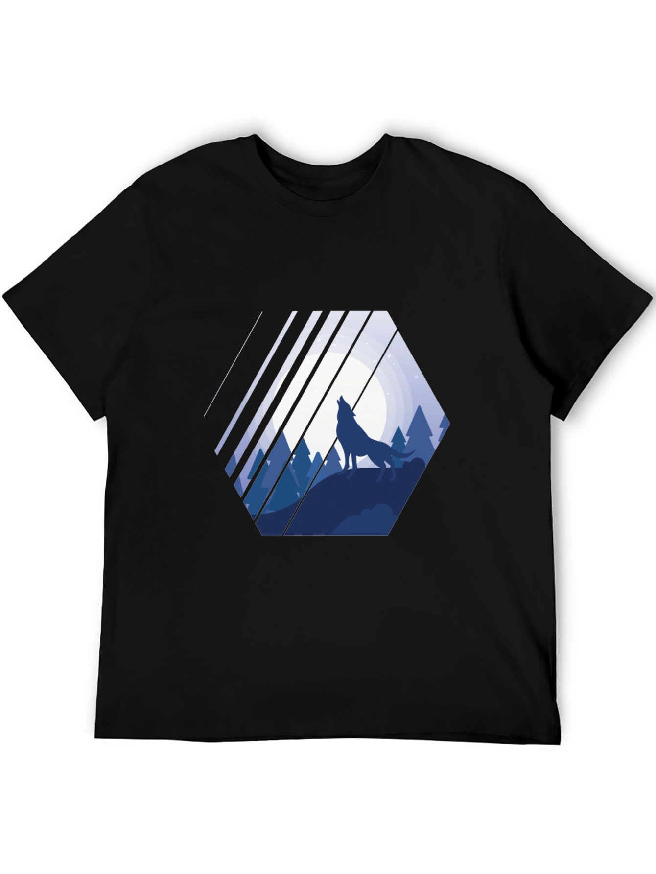 Wolf Howling Graphic T-Shirt