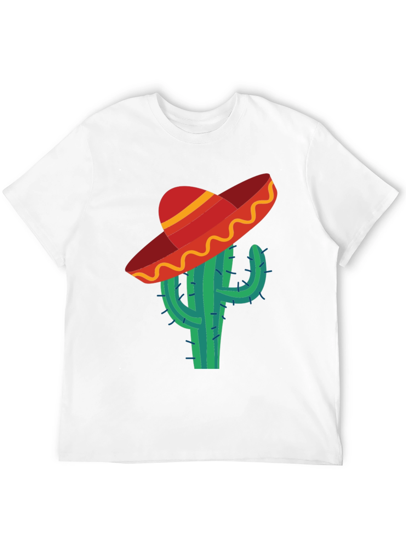 Cactus Sombrero Tee - Novelty Mens T-Shirt