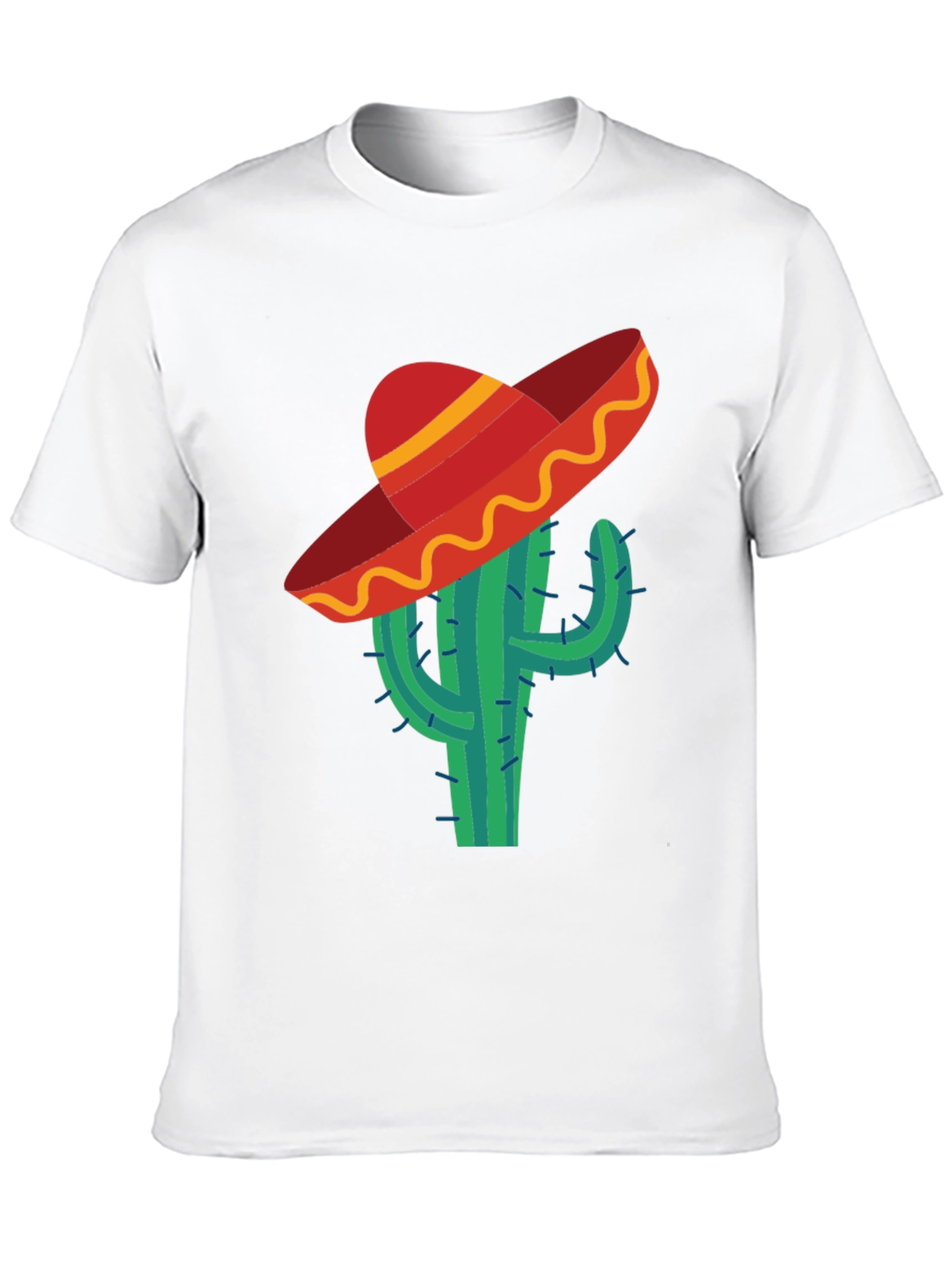 Cactus Sombrero Tee - Novelty Mens T-Shirt