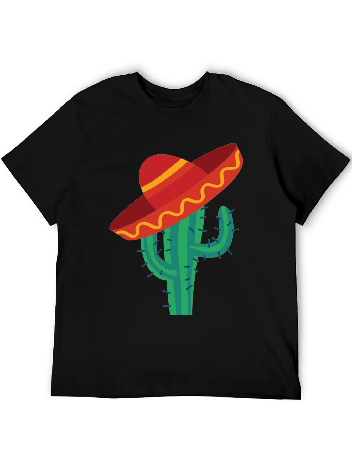 Cactus Sombrero Tee - Novelty Mens T-Shirt