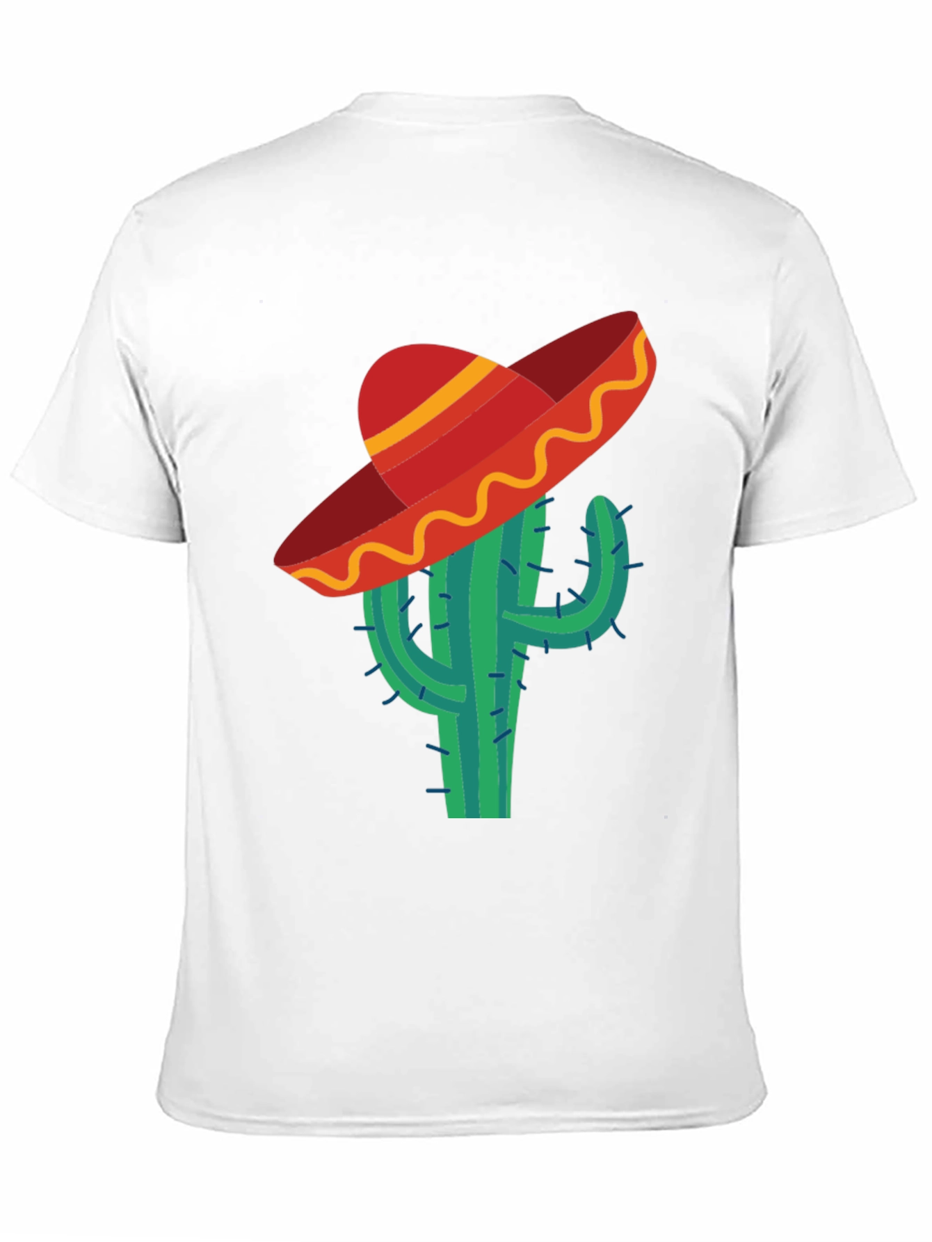 Cactus Sombrero Tee - Novelty Mens T-Shirt