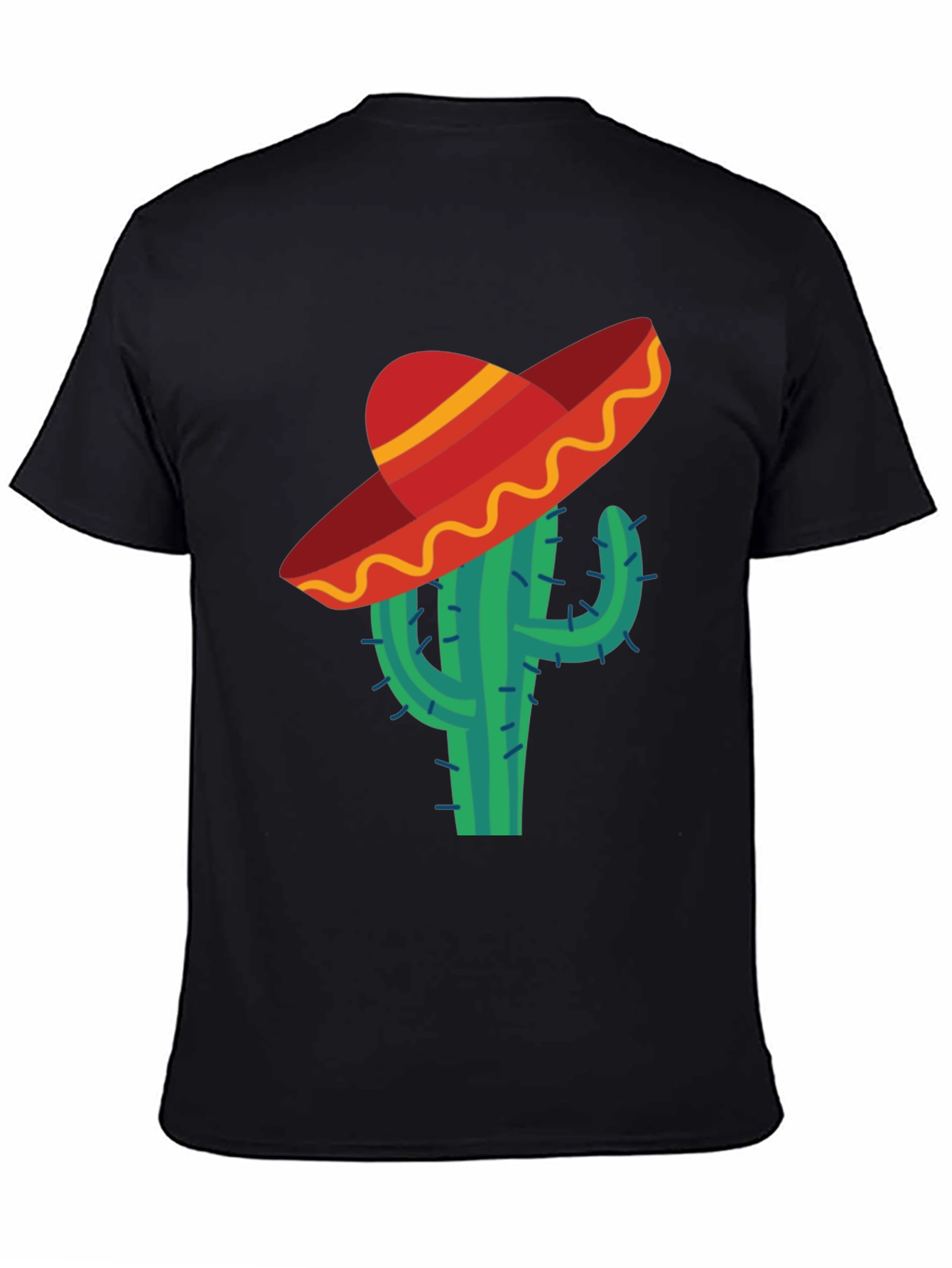 Cactus Sombrero Tee - Novelty Mens T-Shirt