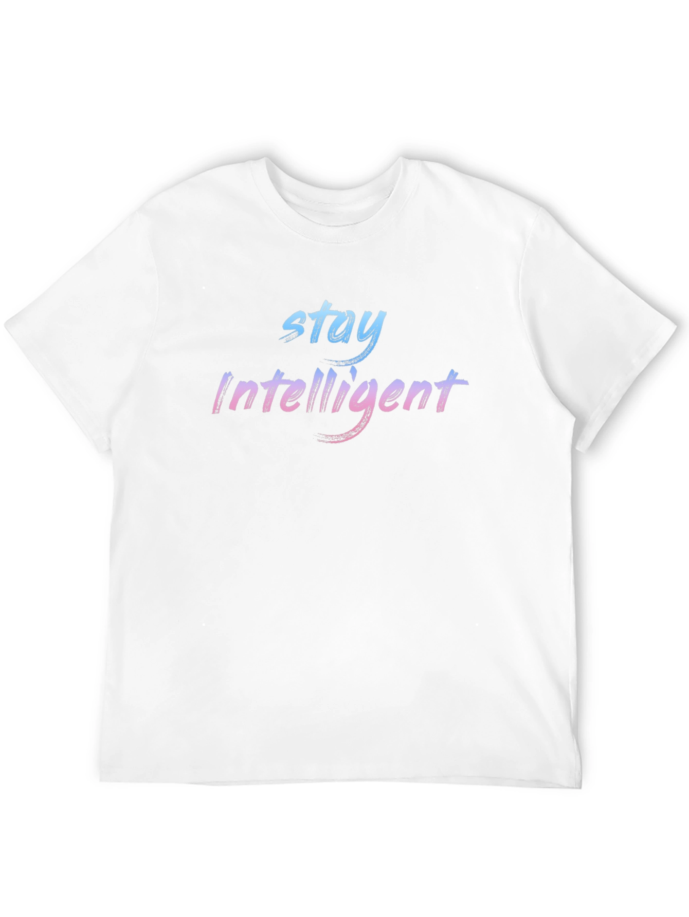 Stay Intelligent Graphic Black T-Shirt