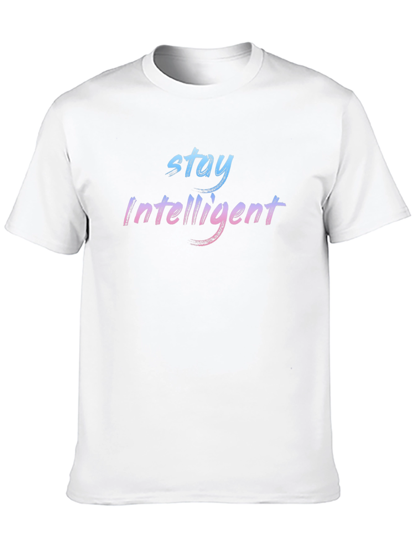 Stay Intelligent Graphic Black T-Shirt