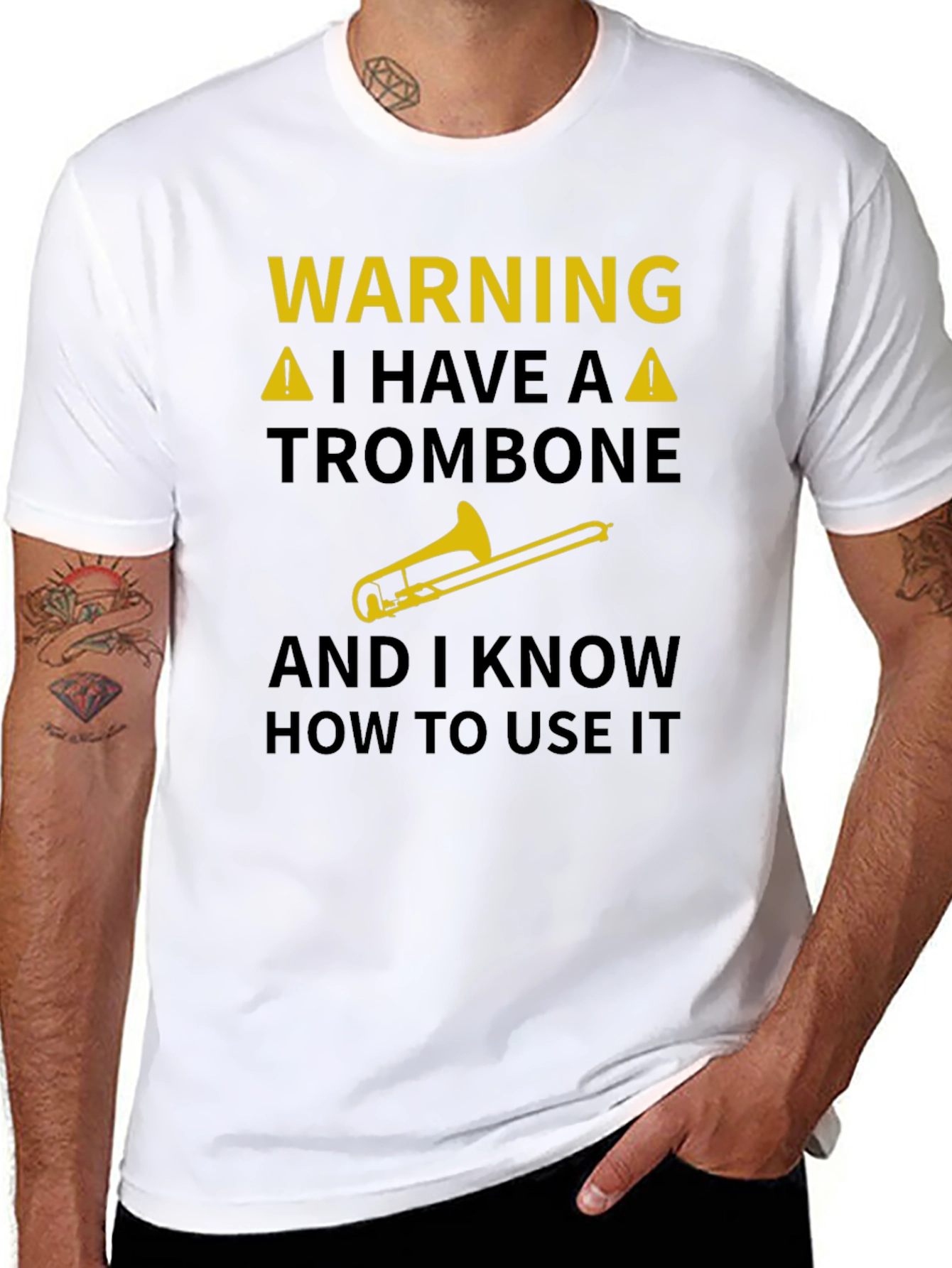 Warning Trombone T-Shirt
