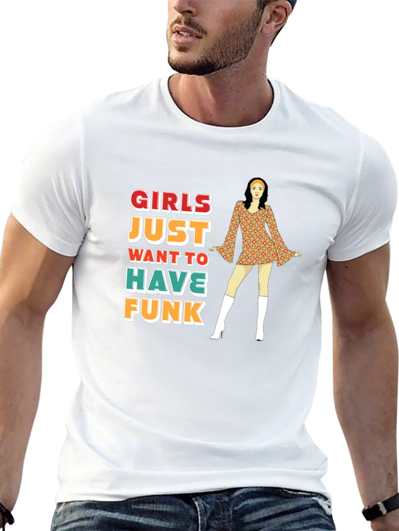 Girls Just Want to Have Funk Retro T-Shirt