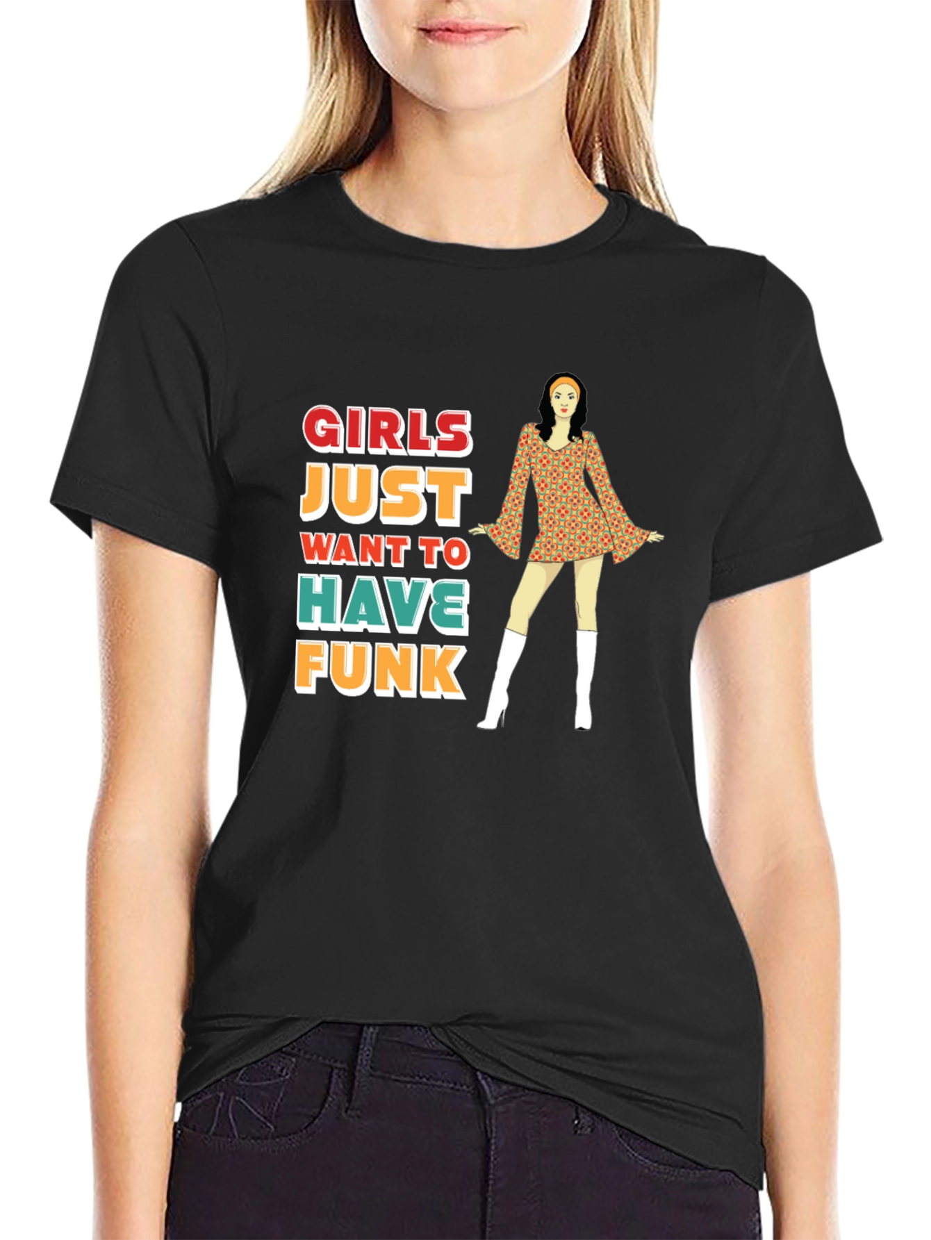 Girls Just Want to Have Funk Retro T-Shirt