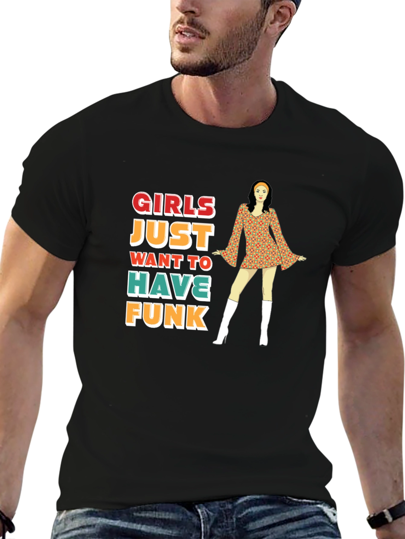 Girls Just Want to Have Funk Retro T-Shirt